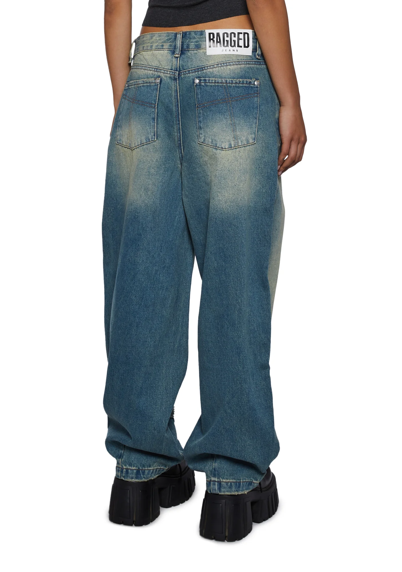 Distressed Goliath Denim Jeans - Image 4