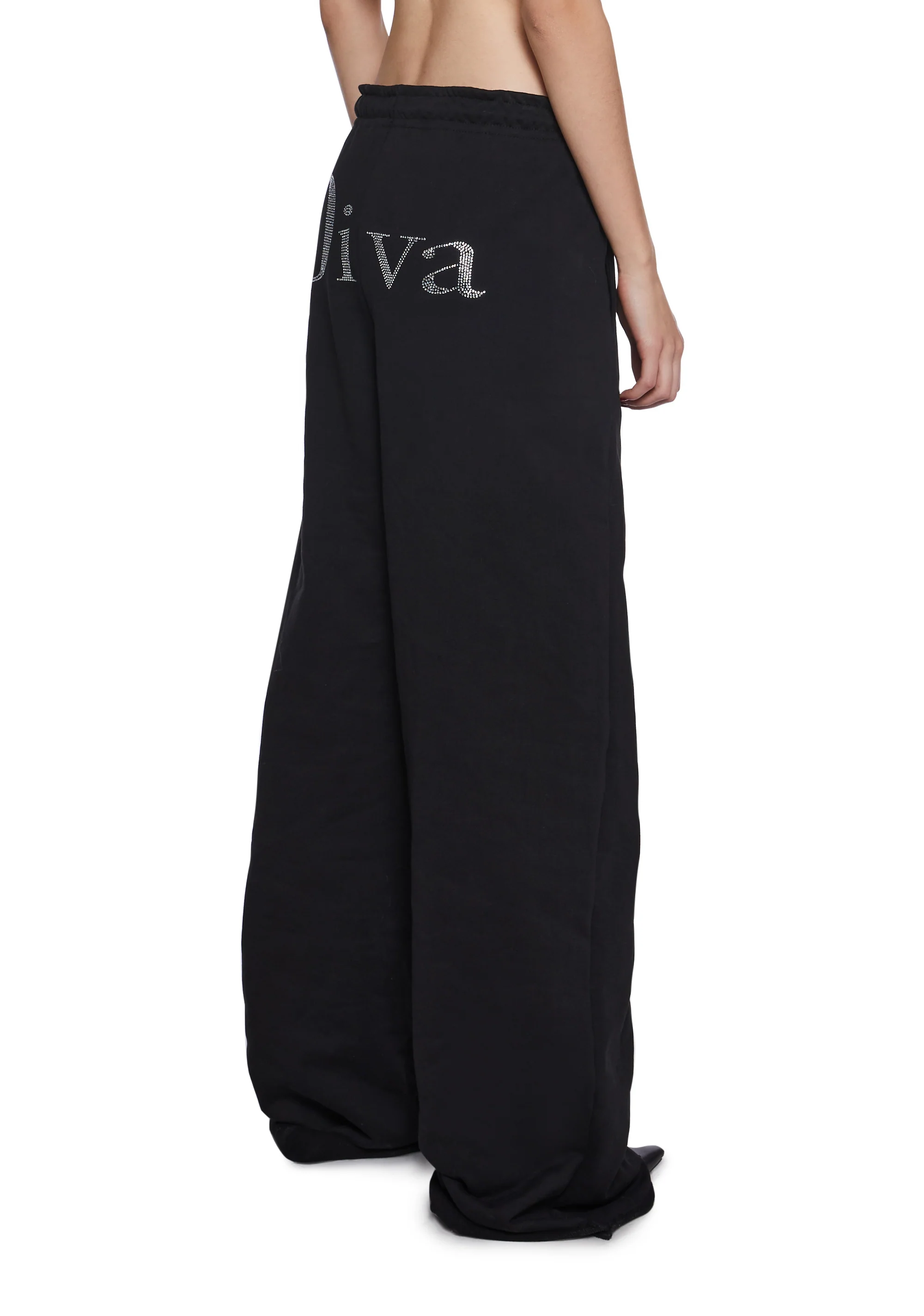 Diva Rhinestone Sweatpants - Image 4