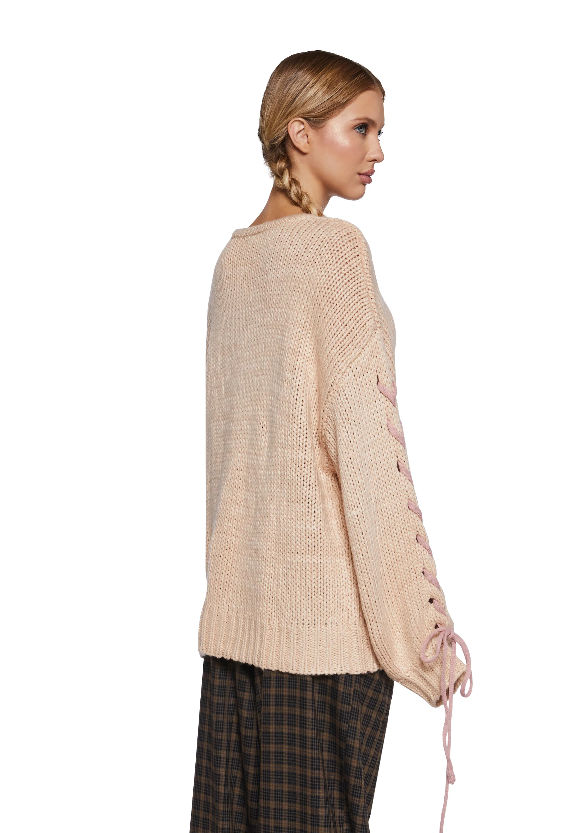 Division Vision Oversized Knit Sweater - Image 4