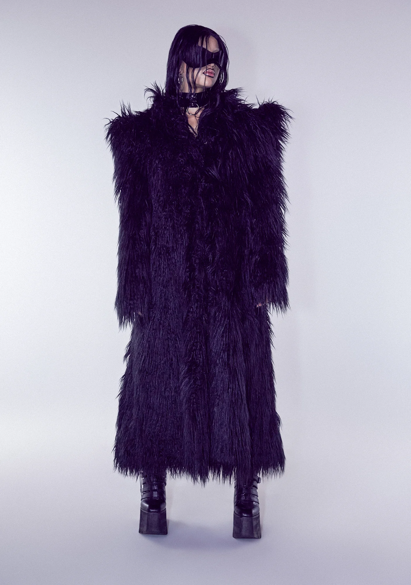 Doomsday Faux Fur Coat - Image 7