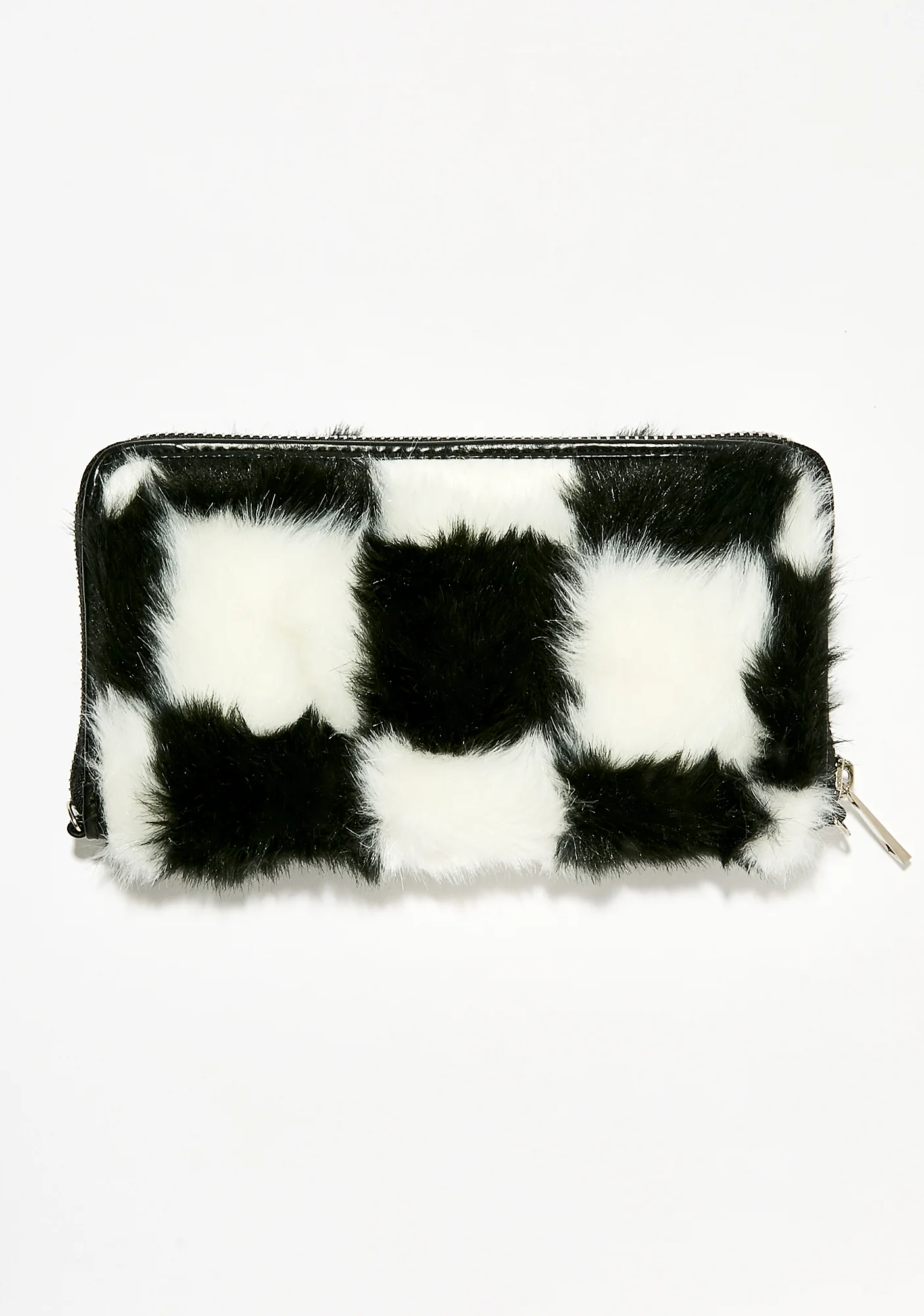 Double Check Faux Fur Wallet - Image 2