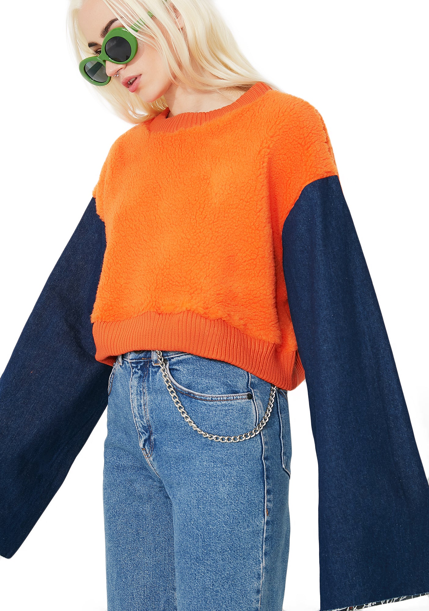 Double Crosser Cropped Sweatshirt - Image 2