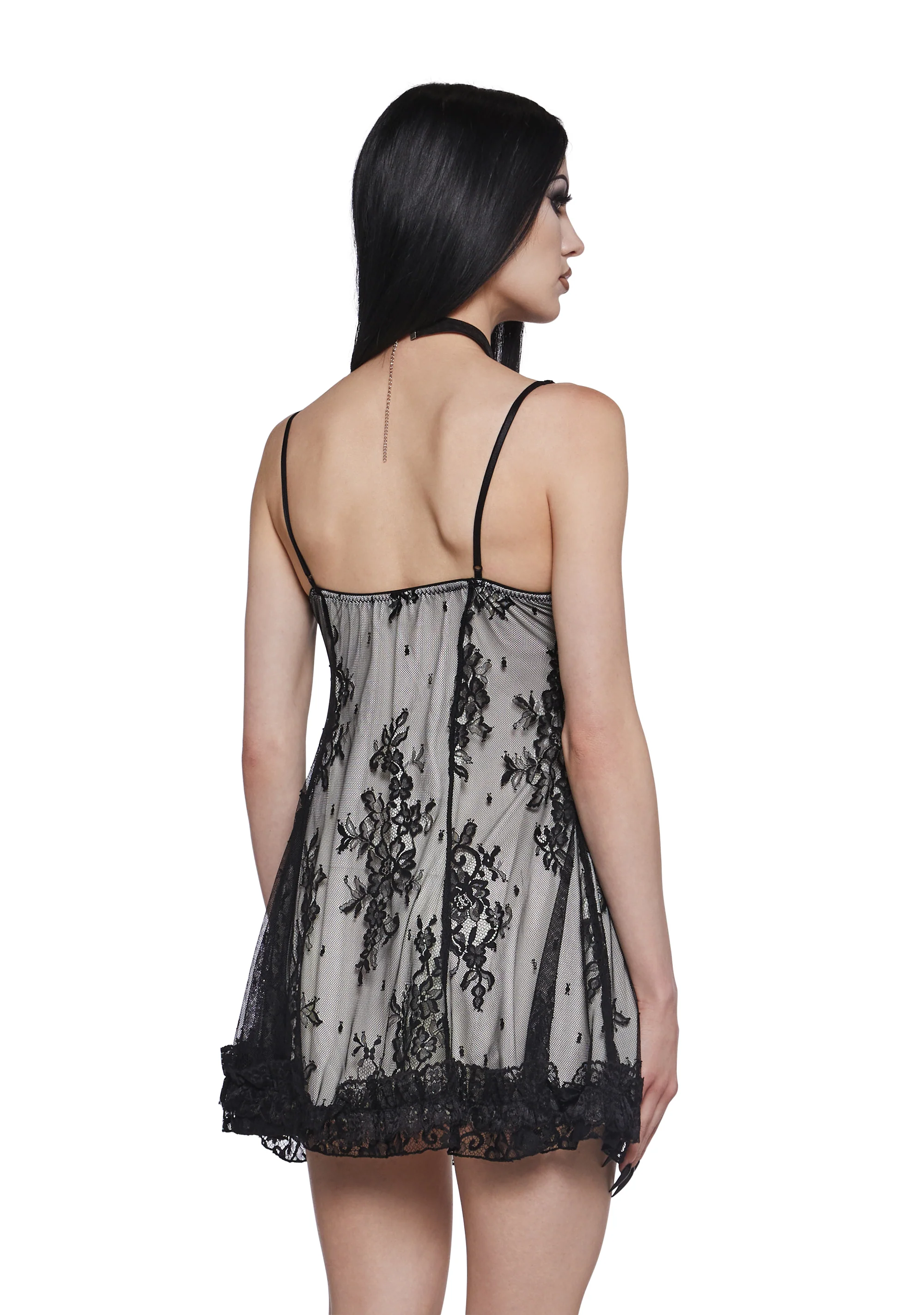 Dove Faithfully Doomed Lace Dress - Image 5
