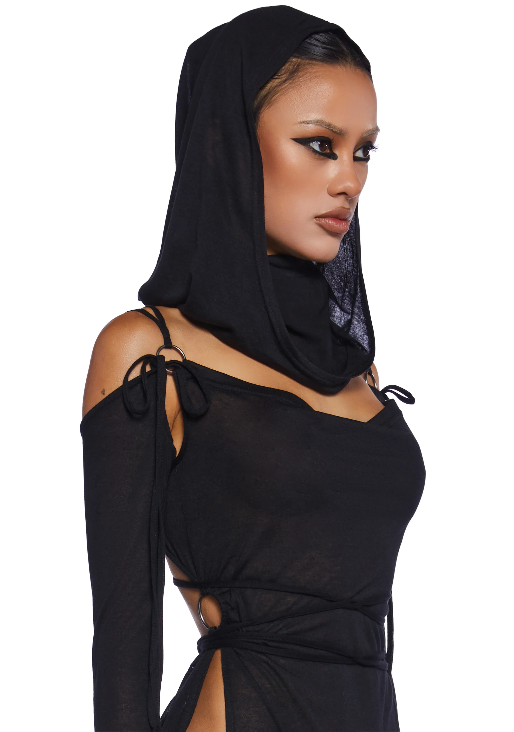 Downbeat Hooded Maxi Dress - Image 2
