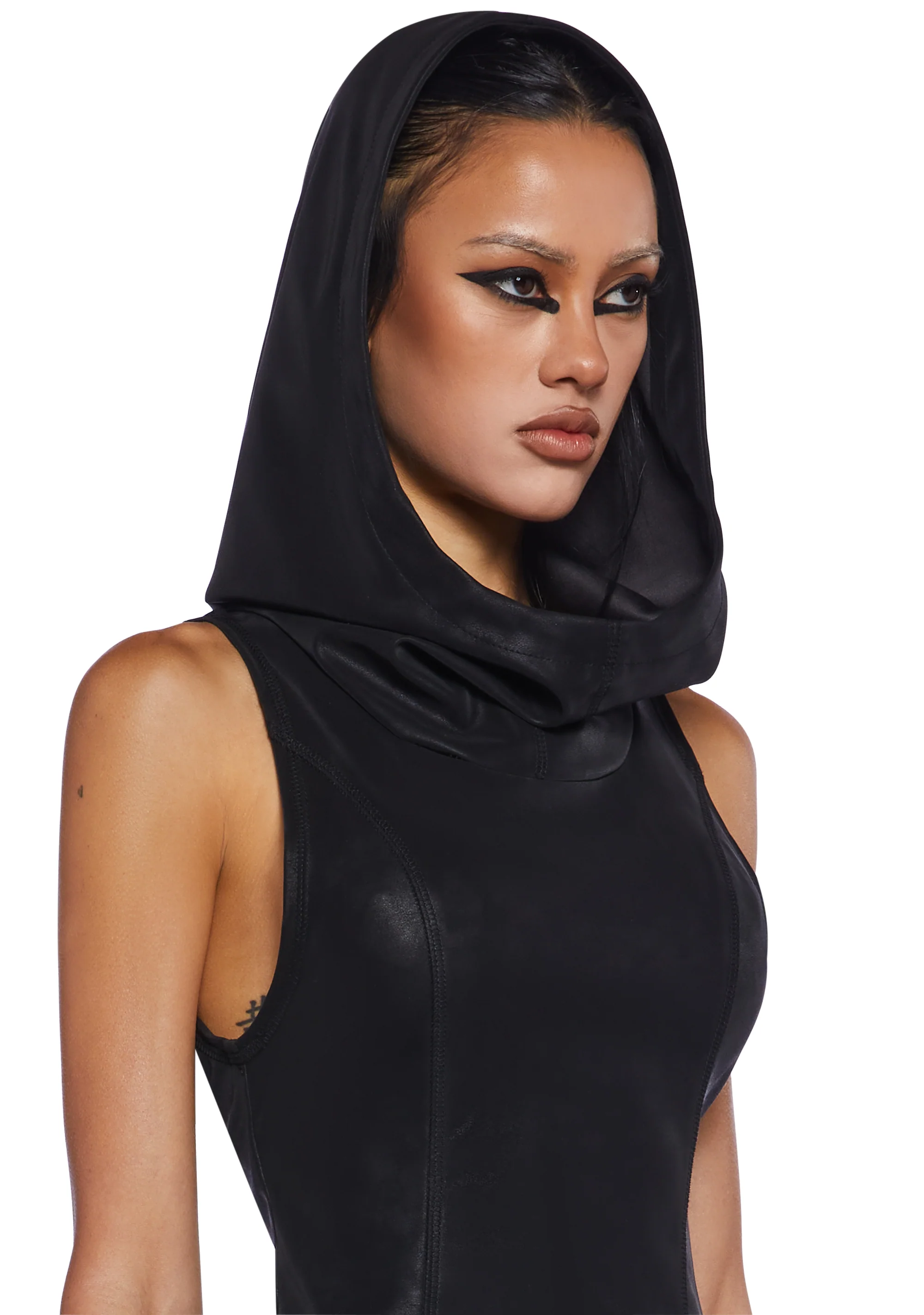 Downbeat Hooded Mini Dress - Image 5