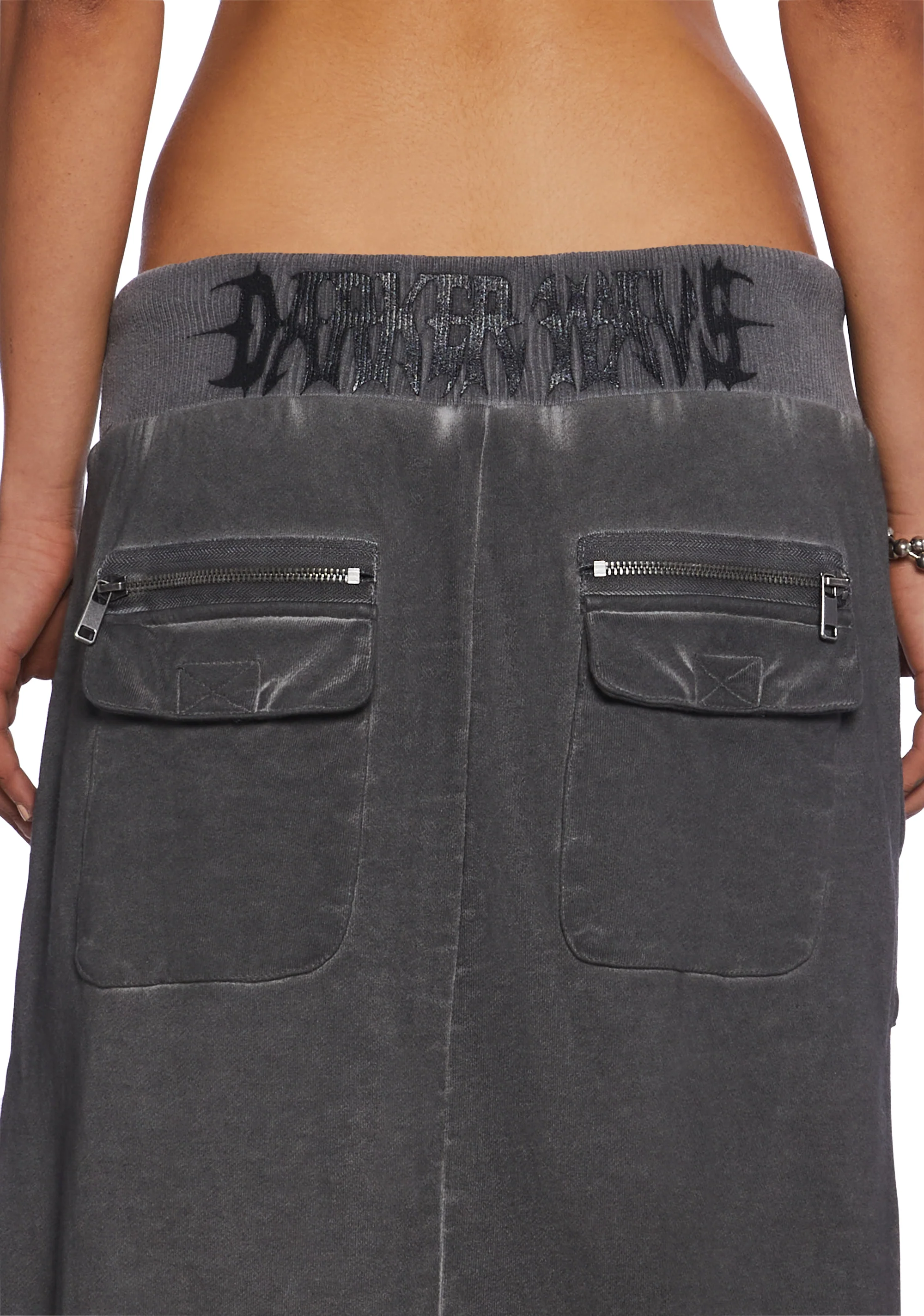 Downbeat Maxi Cargo Skirt - Black - Image 4