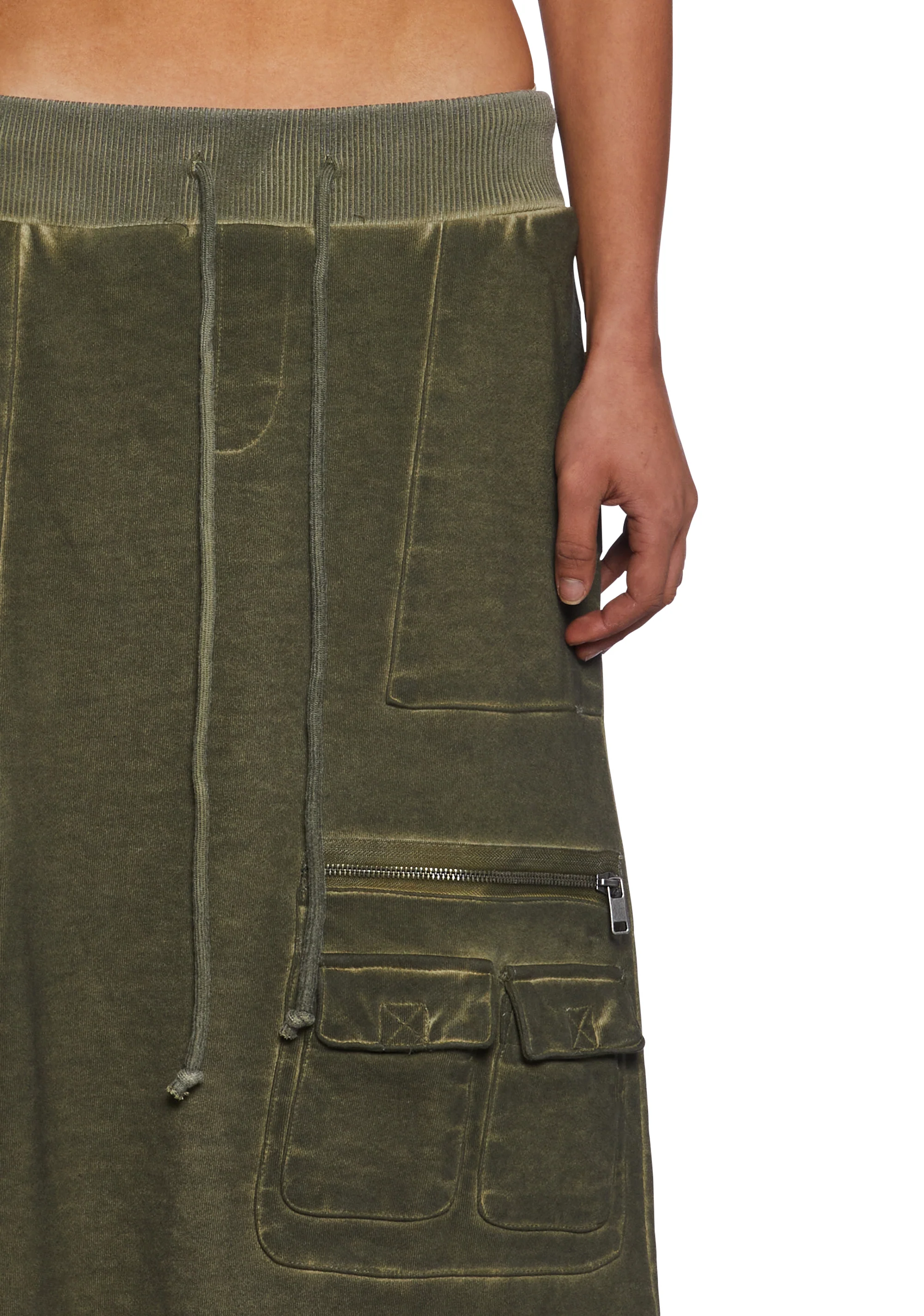 Downbeat Maxi Cargo Skirt - Green - Image 6