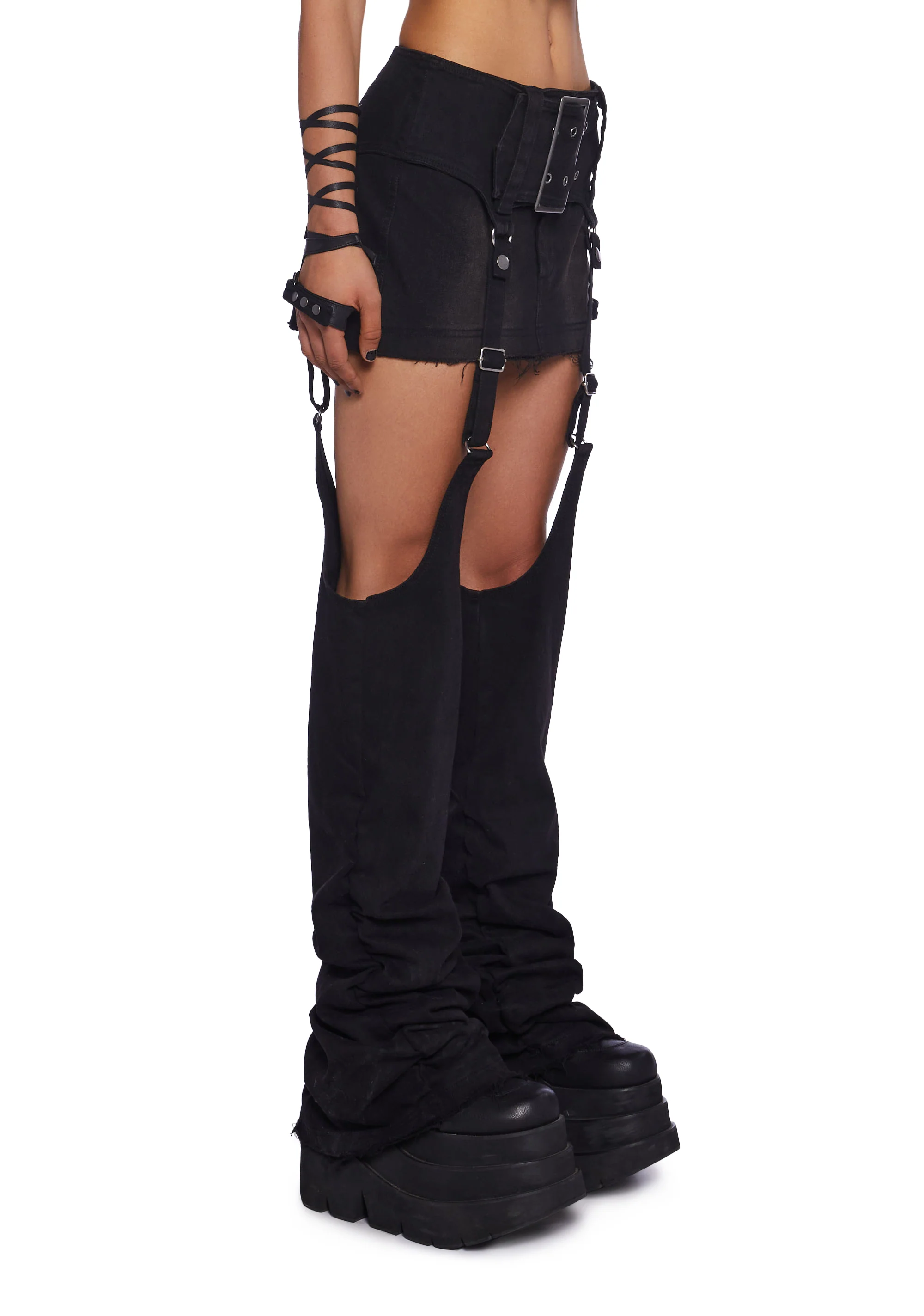Downbeat Mini Skirt With Leg Warmers - Image 3