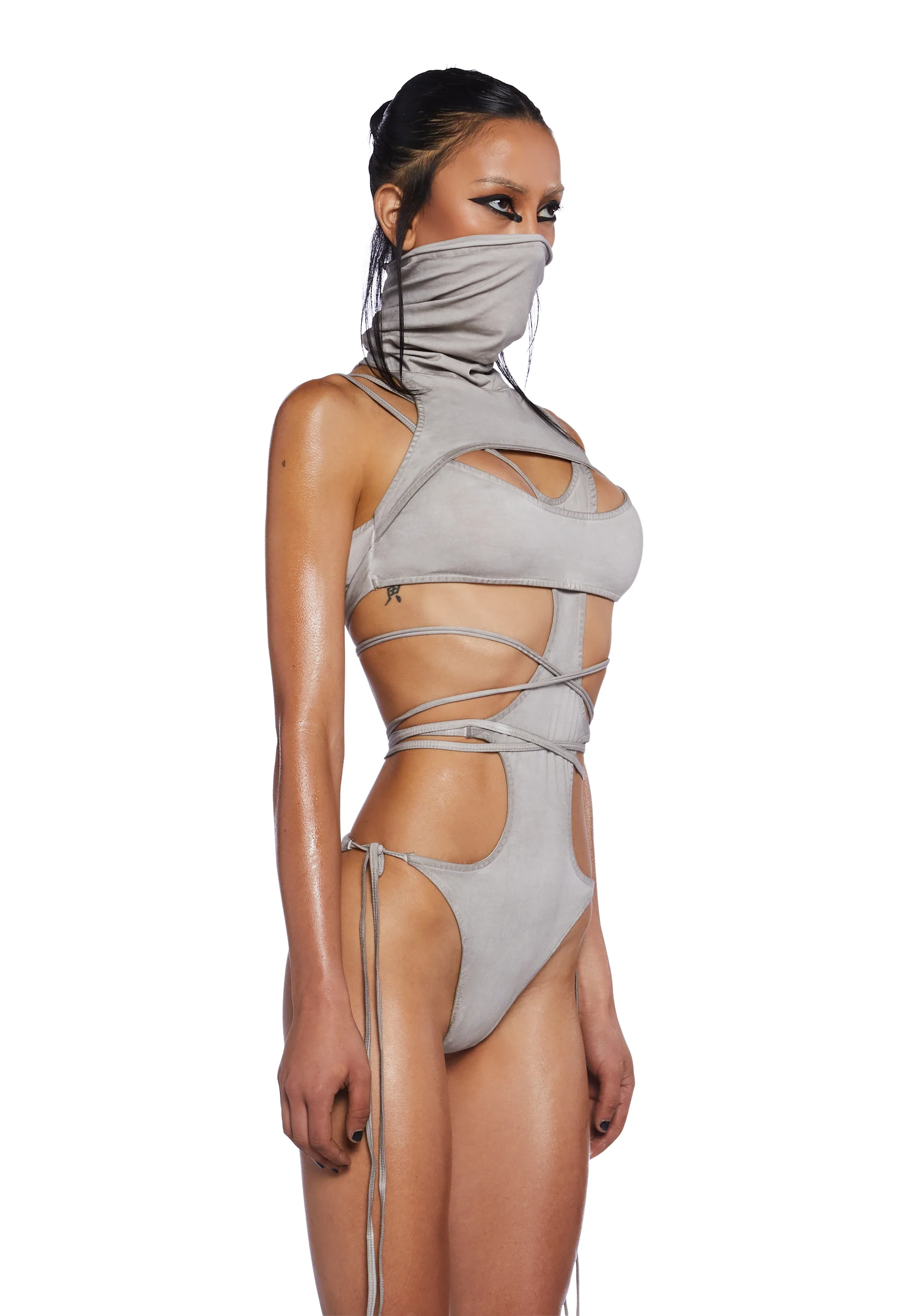 Downbeat Strappy Bleached Bodysuit - Image 3