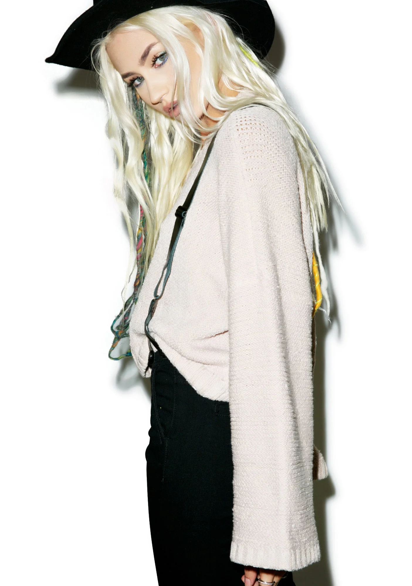 Dreamweaver Hand Knit Sweater - Gray - Image 8