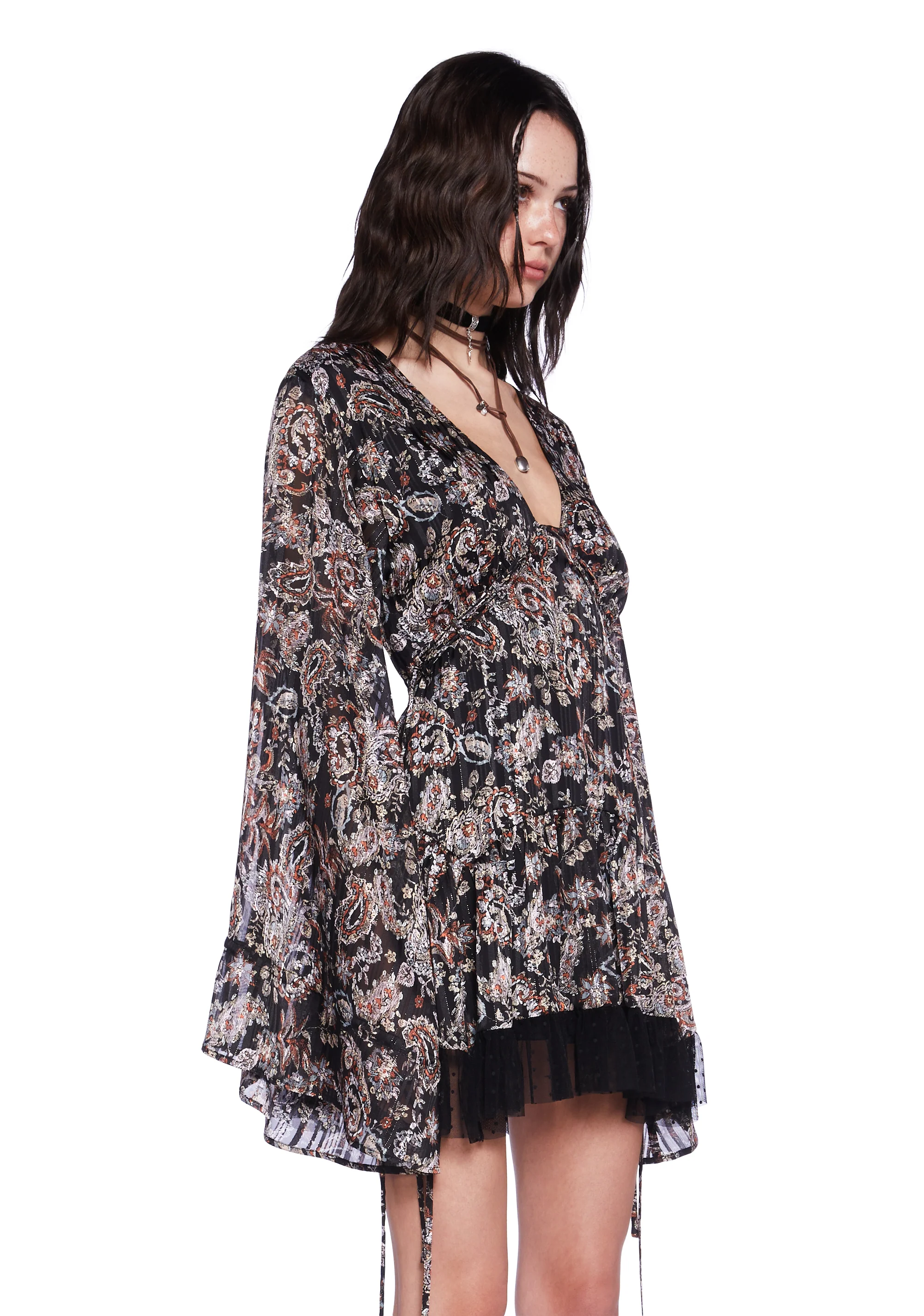 Dreamy Dusk Mini Dress - Multi - Image 4