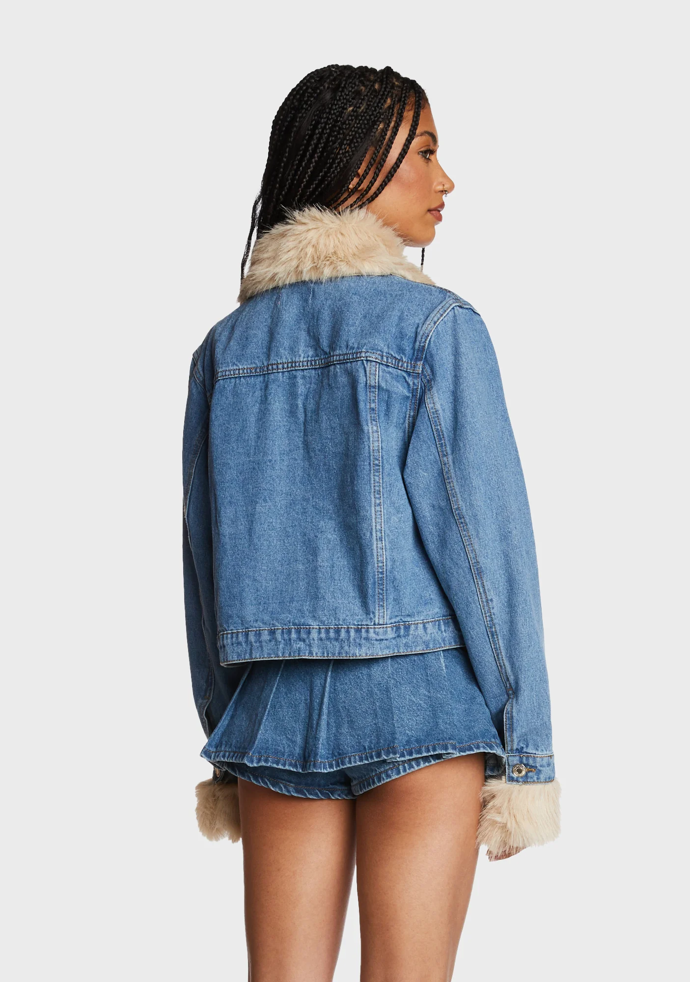 Drew Faux Fur Trim Jacket - Image 4
