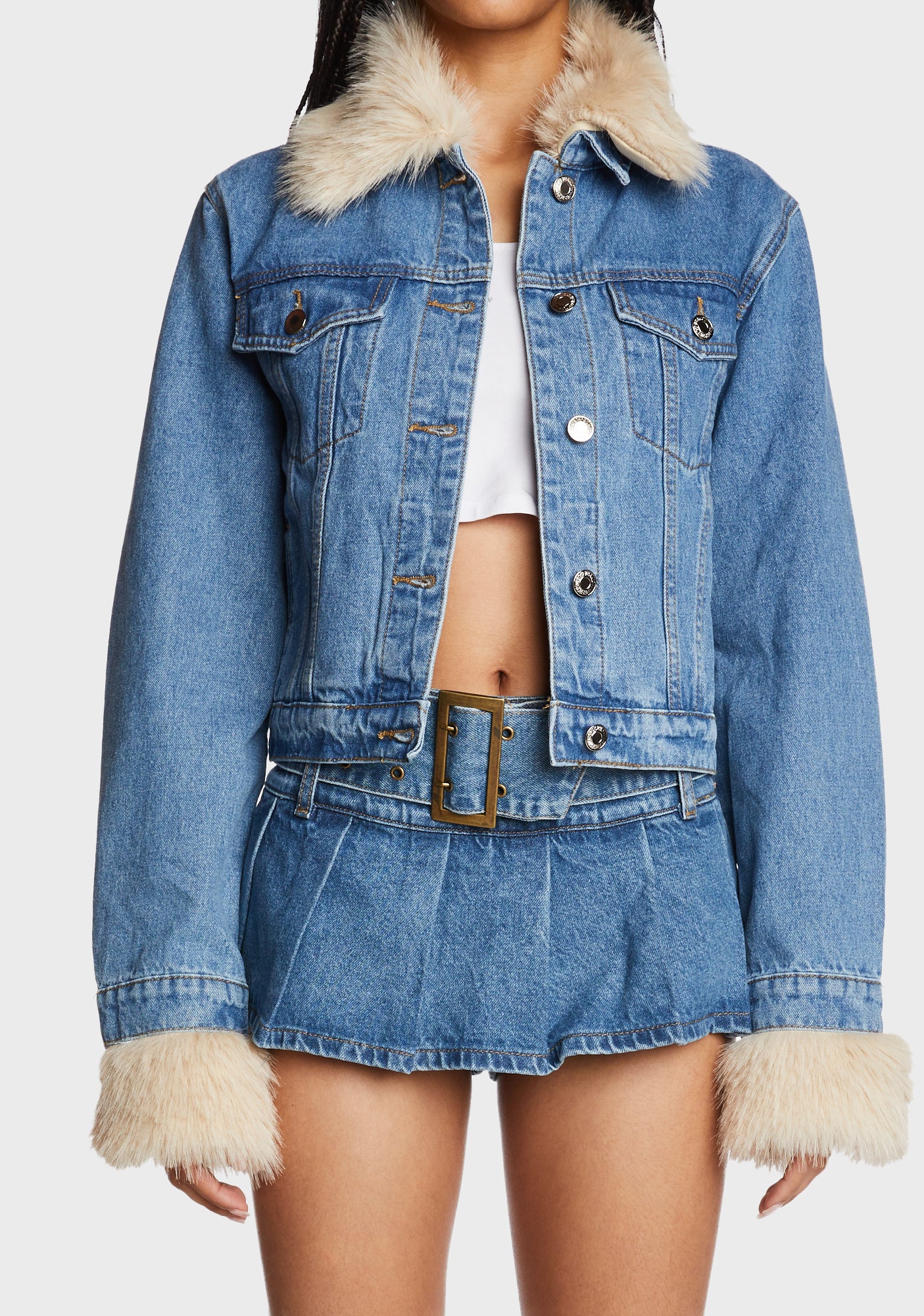 Drew Faux Fur Trim Jacket - Image 5
