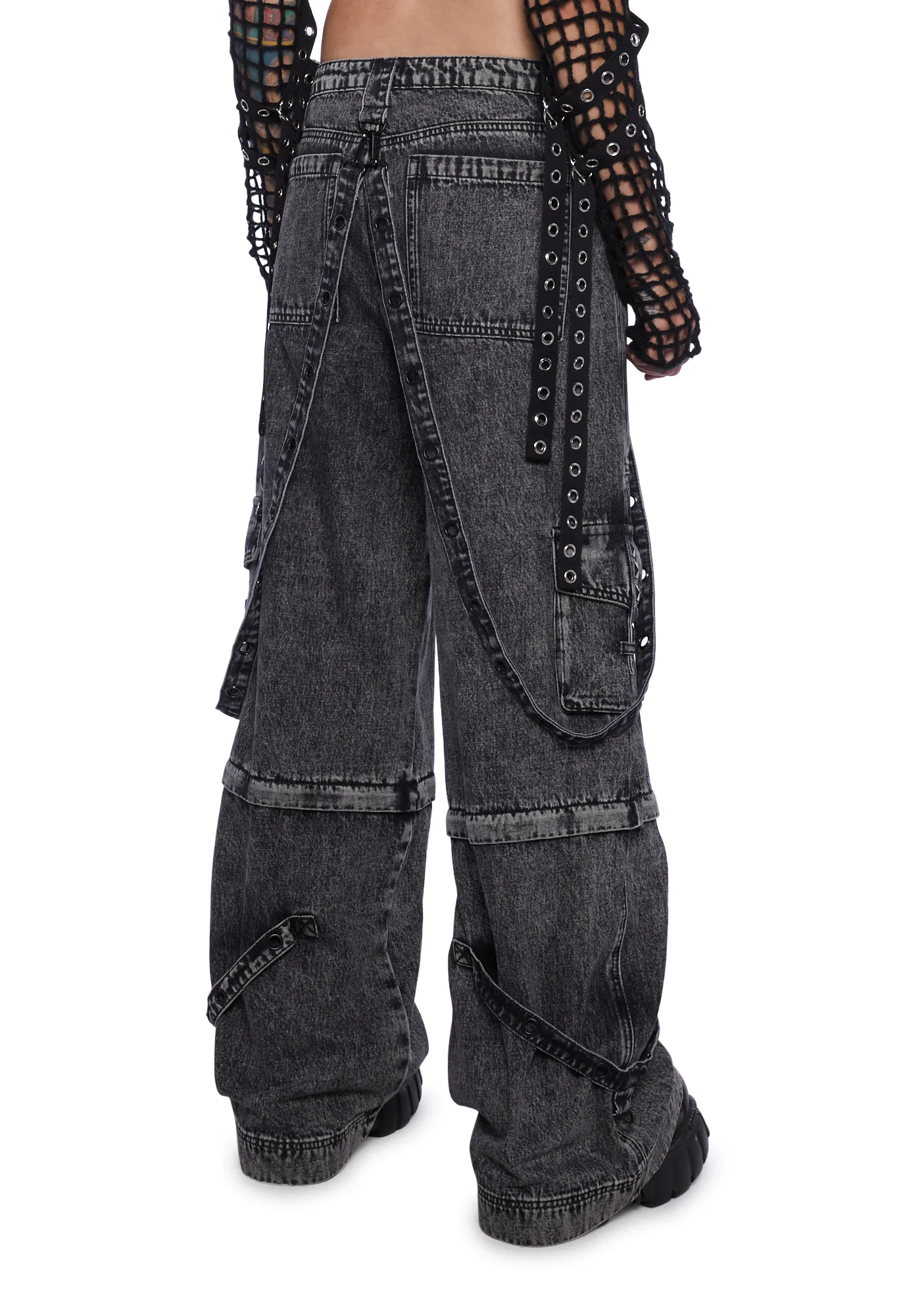 Dual Delight Convertible Jeans - Gray - Image 4