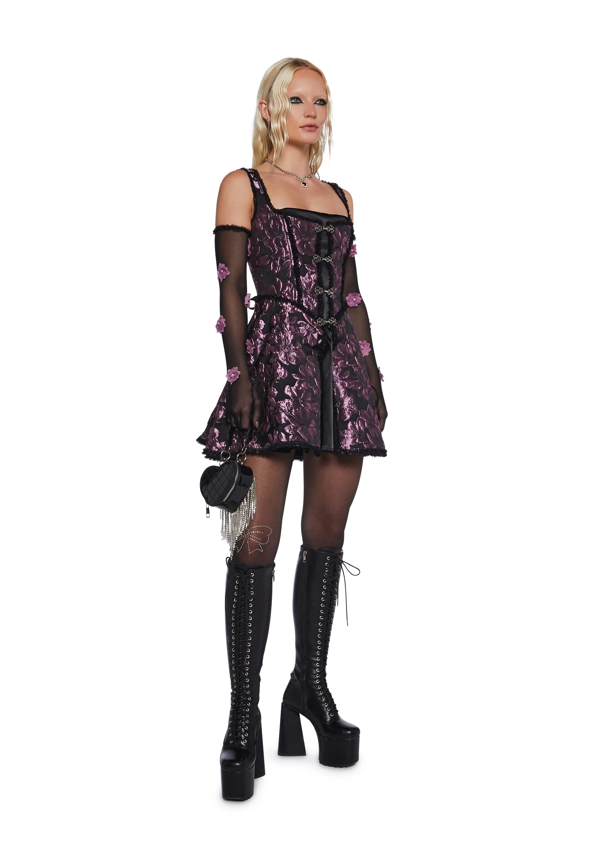 Duchess Dramatics Mini Dress And Glove Set - Image 2