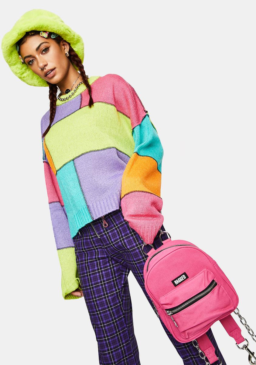 Dunce Colorblock Knit Sweater - Image 2