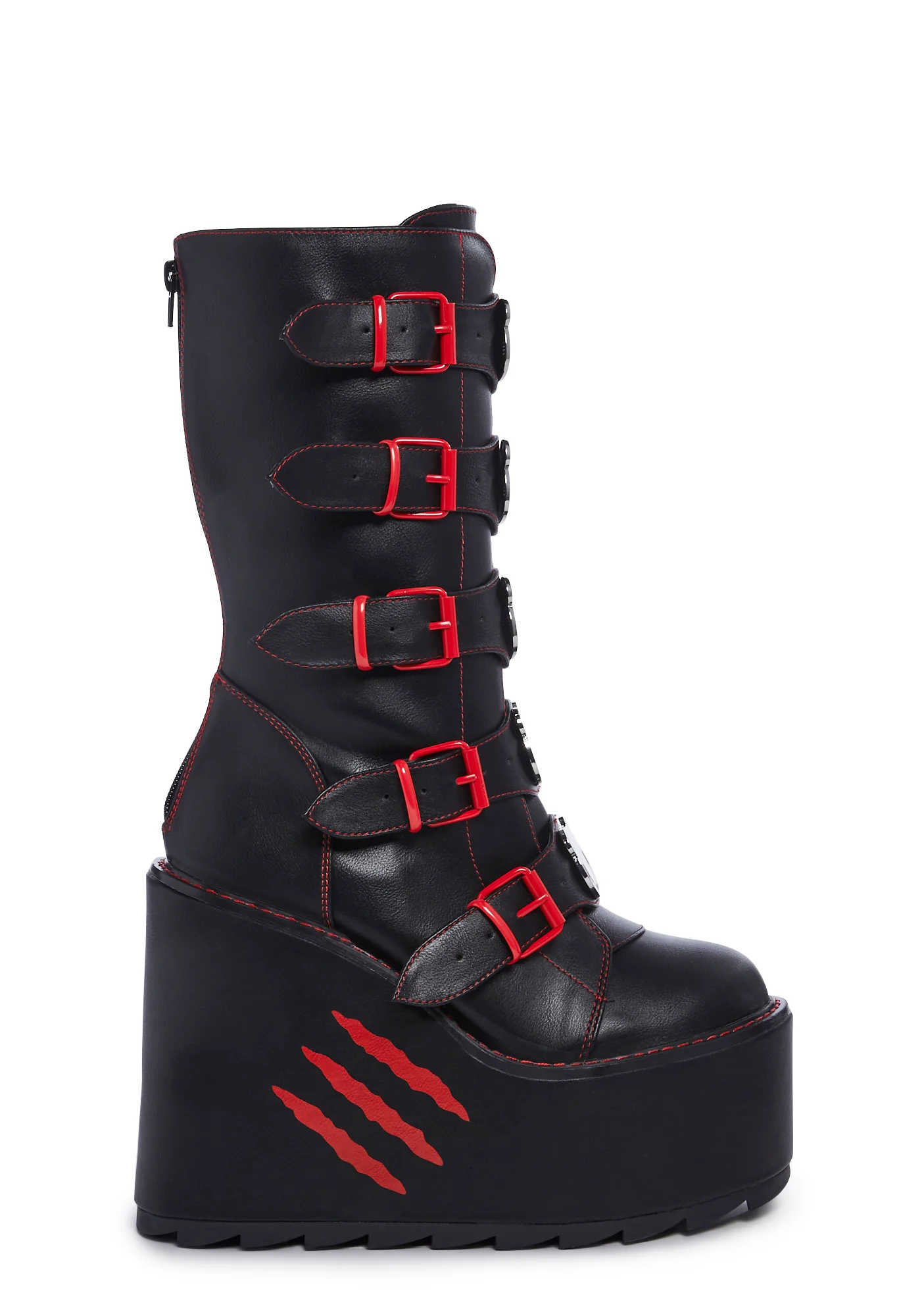 Dune Gloomy Platform Boots - Black - Image 3