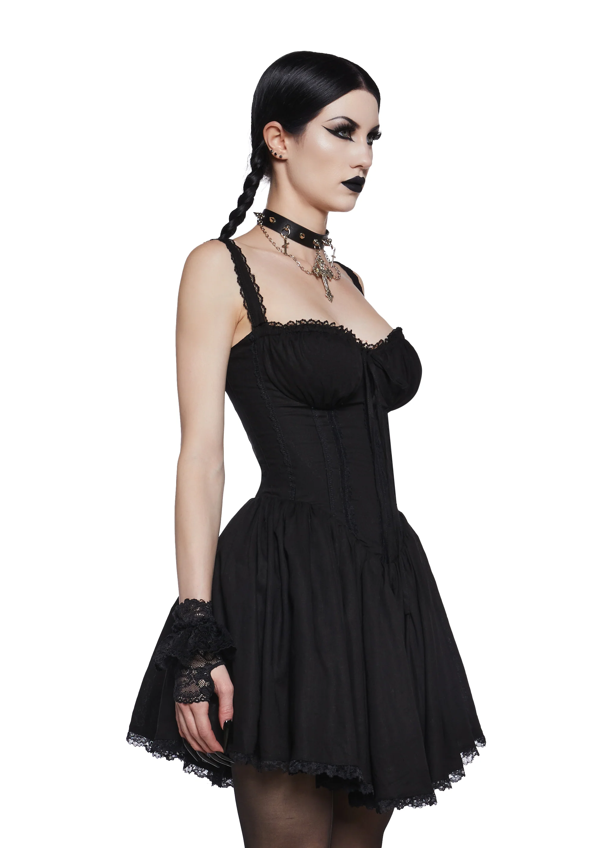 Dusk Romance Mini Dress - Image 3
