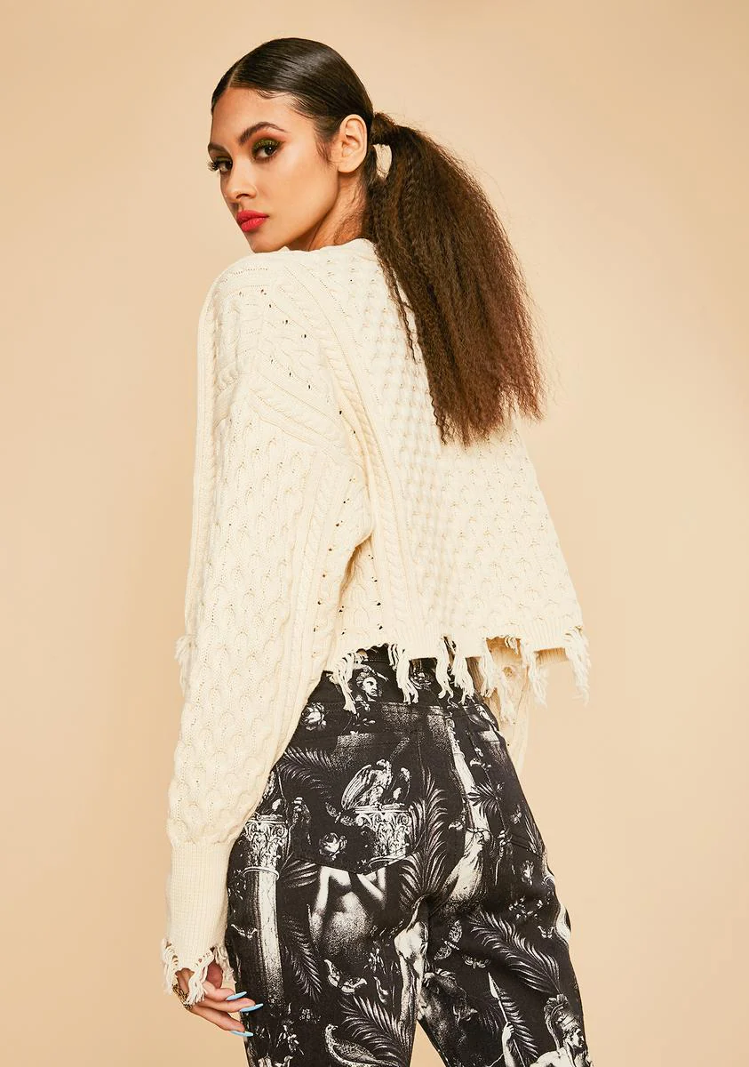 Dysphoric Daze Cropped Cardigan - Image 4