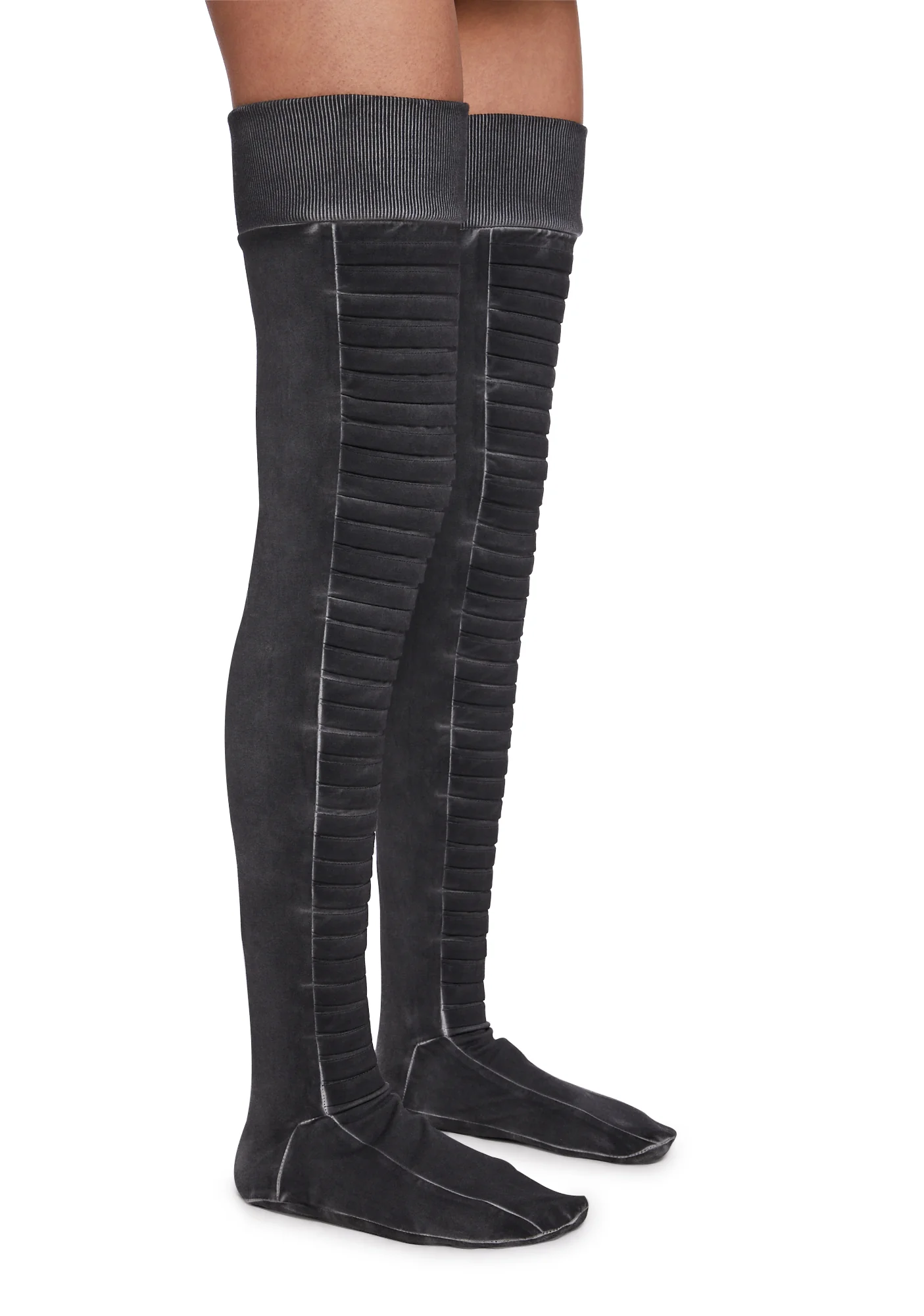 Frequency Thigh High Stockings - Black - Image 2