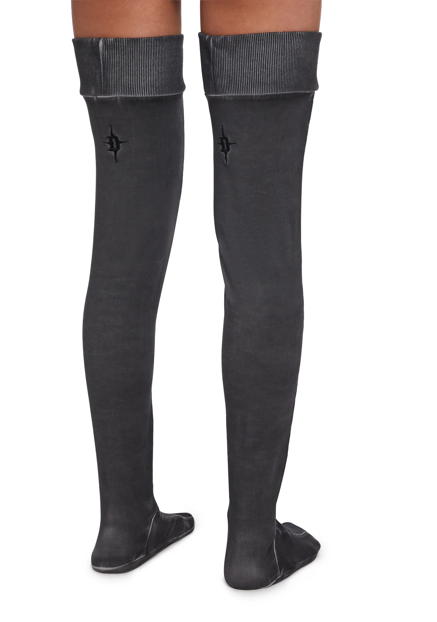 Frequency Thigh High Stockings - Black - Image 3