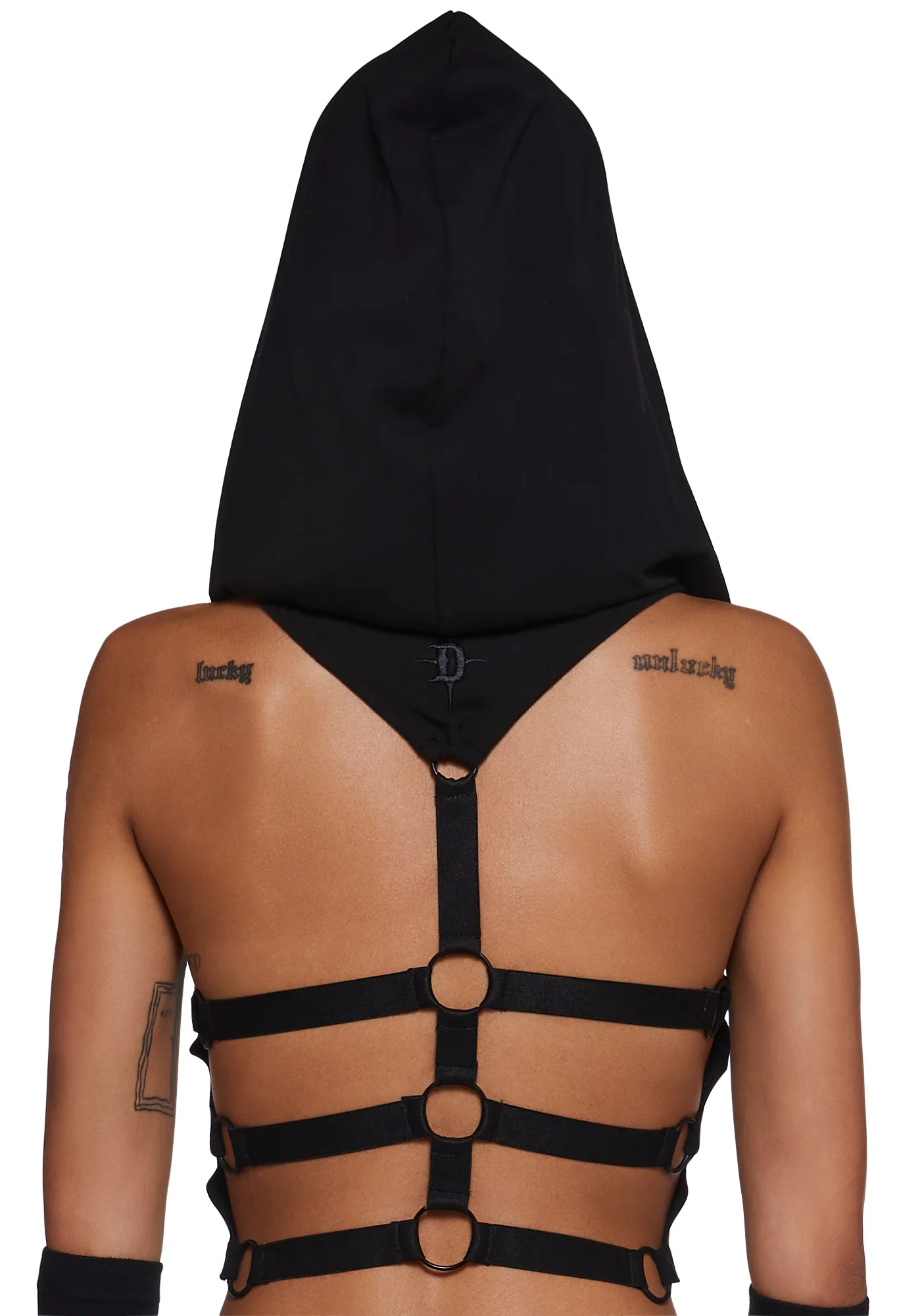 Frequency Hoodie Crop Top - Image 4