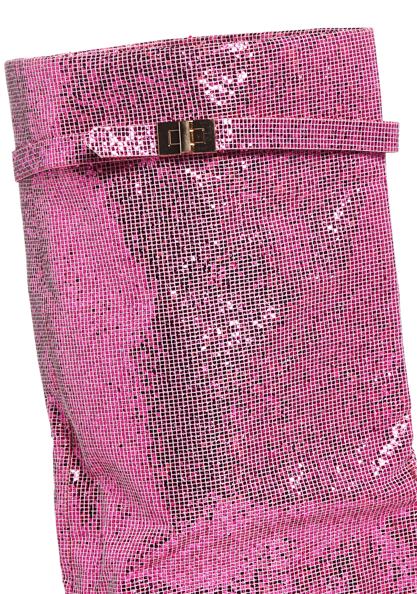 Echo Fold Over Glitter Boots - Pink - Image 2