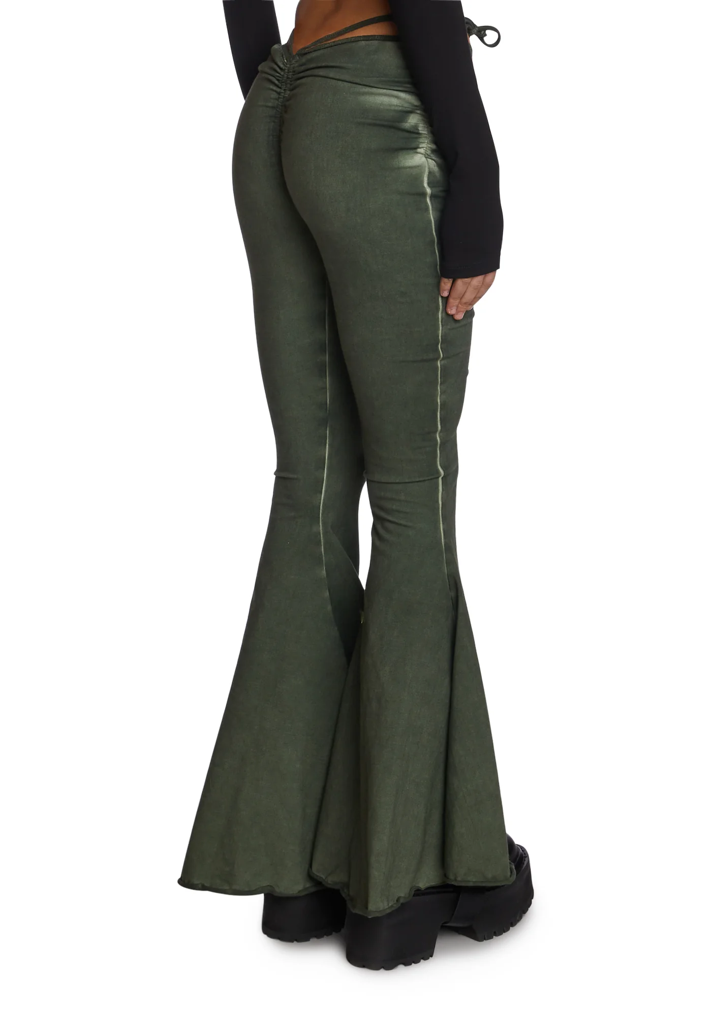 Echo V-Cut Washed Bell Bottoms - Image 5