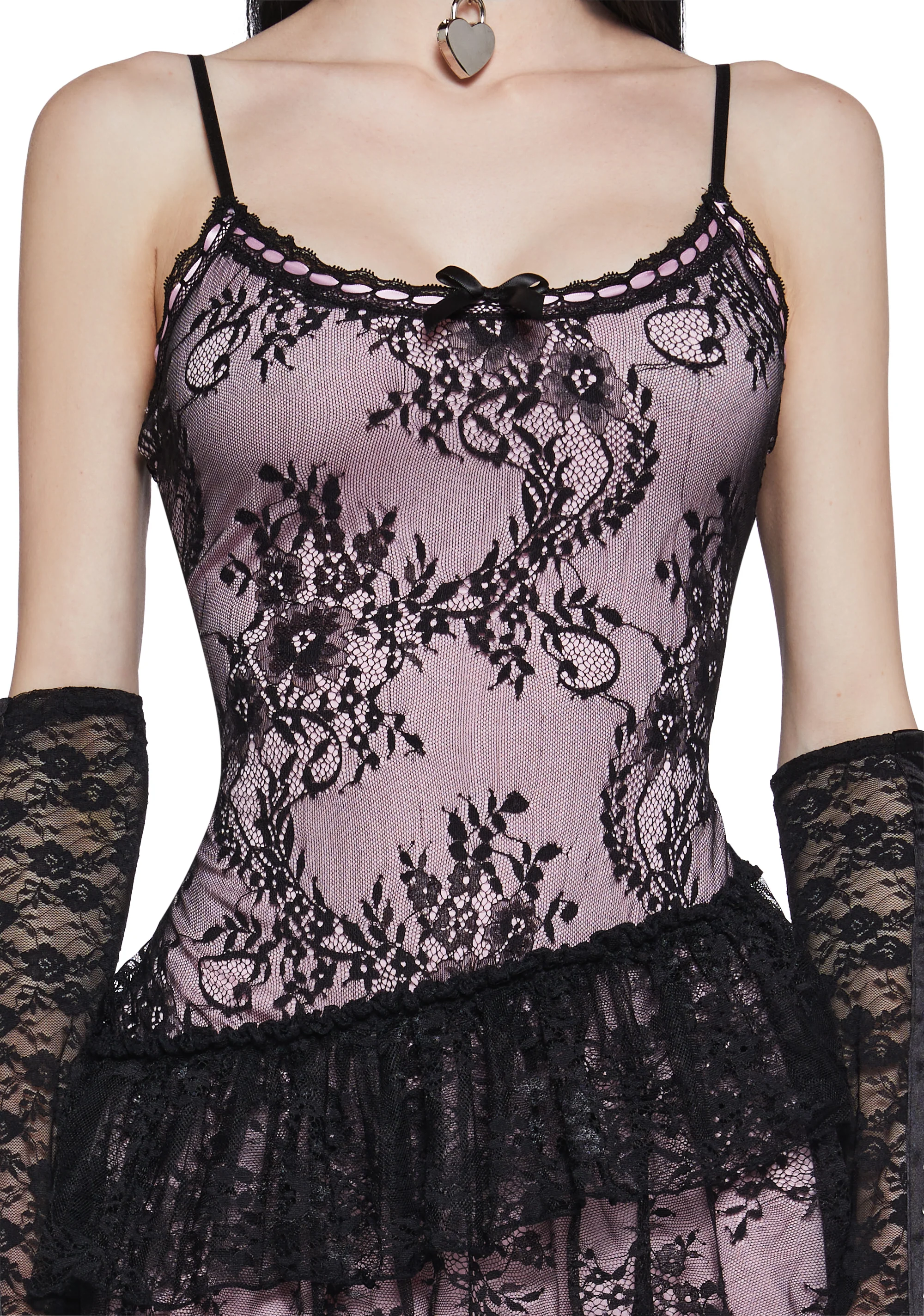 Eclipsed Romance Lace Mini Dress - Image 5
