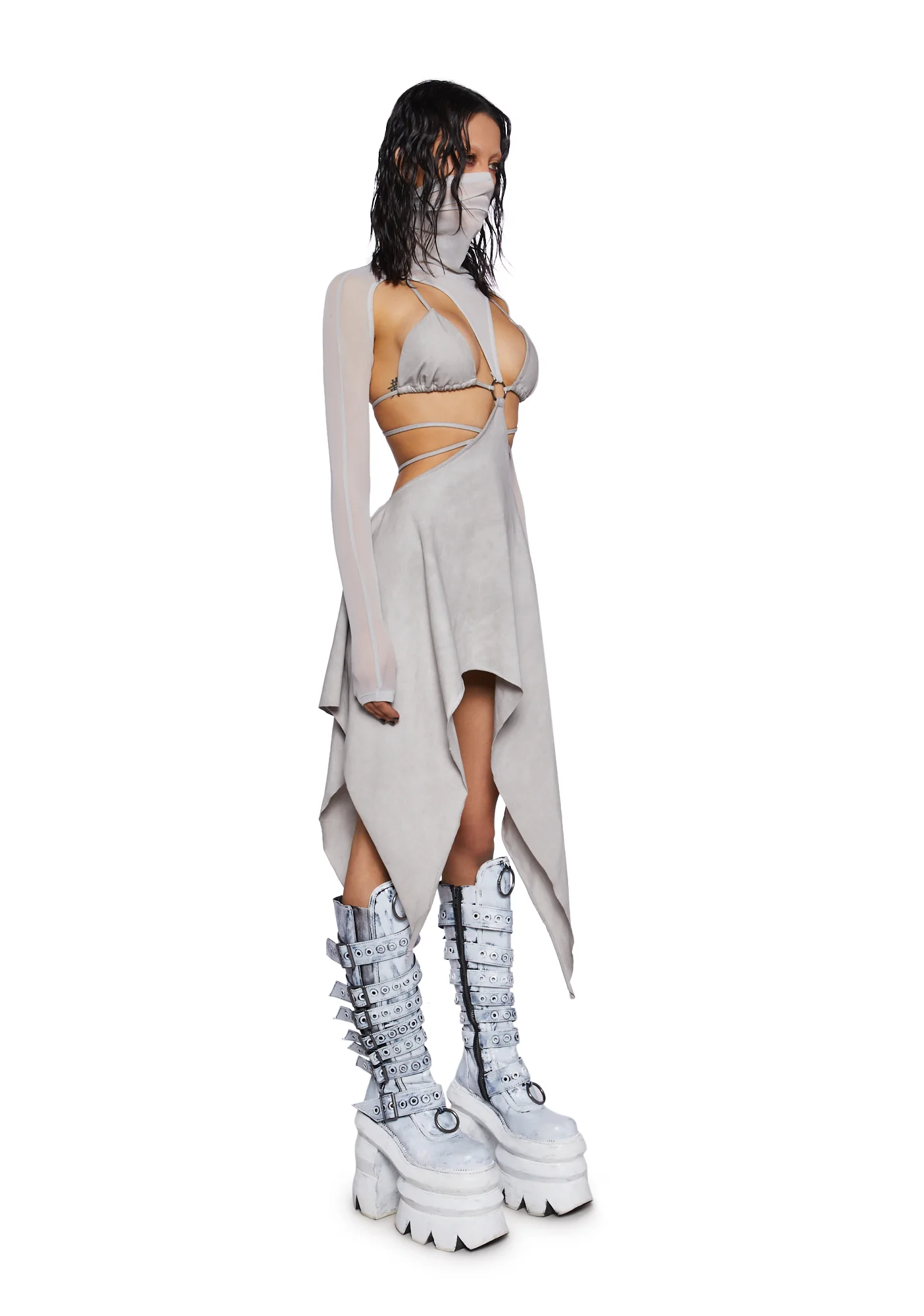 Crossfade Open Back Bikini Dress - Image 3