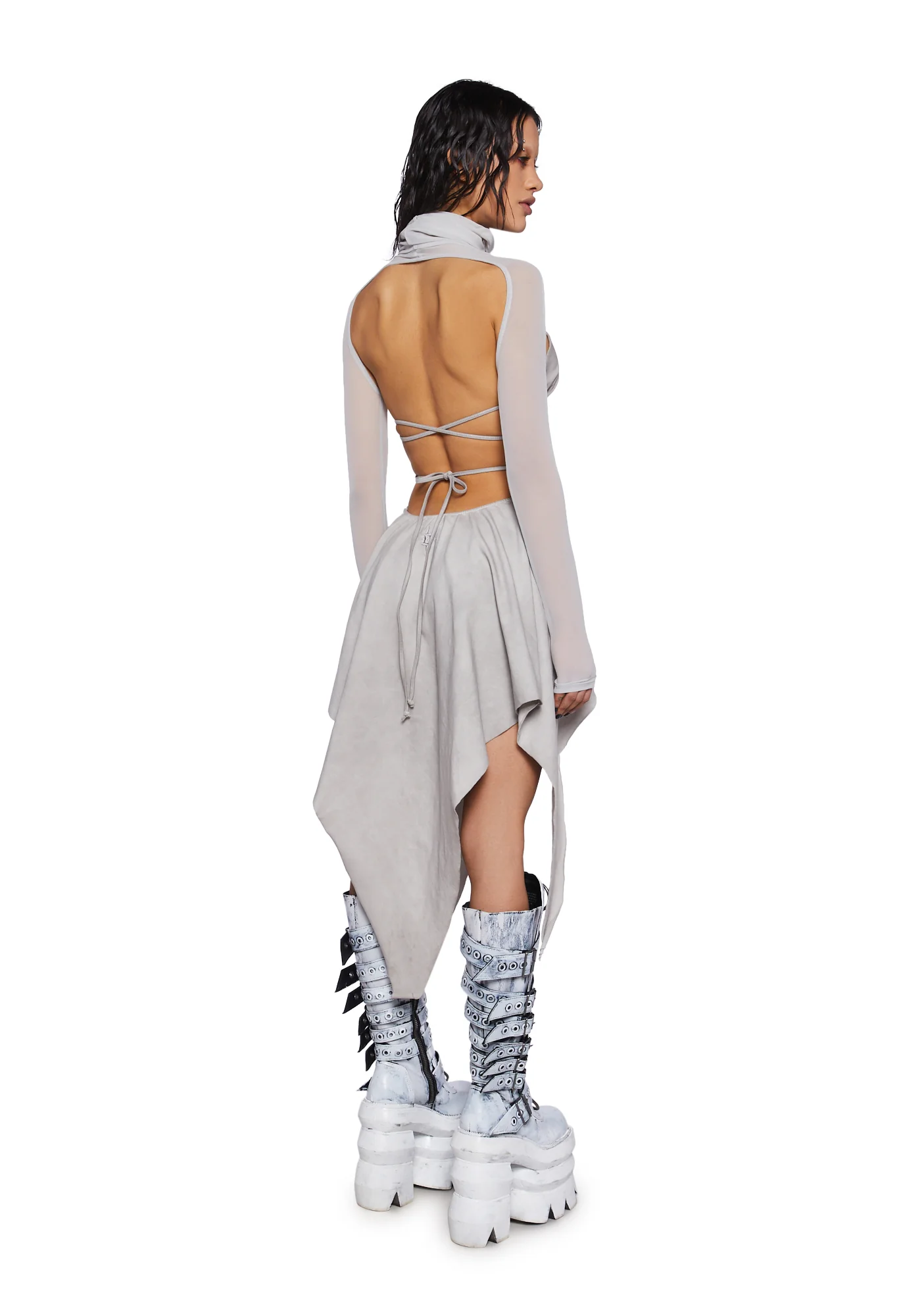 Crossfade Open Back Bikini Dress - Image 4