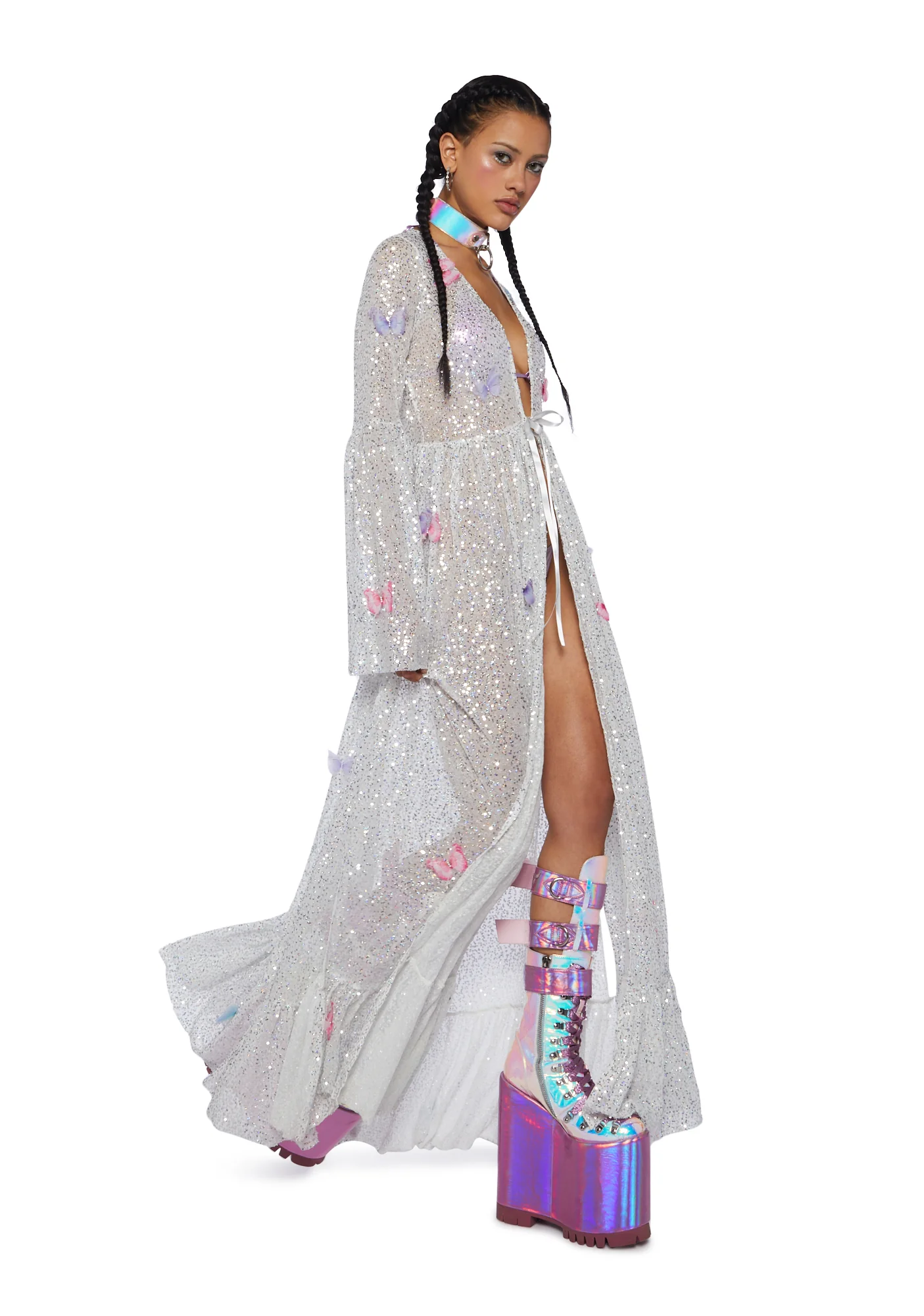 Electric Daze Sequin Duster - Butterfly Supreme - Image 6