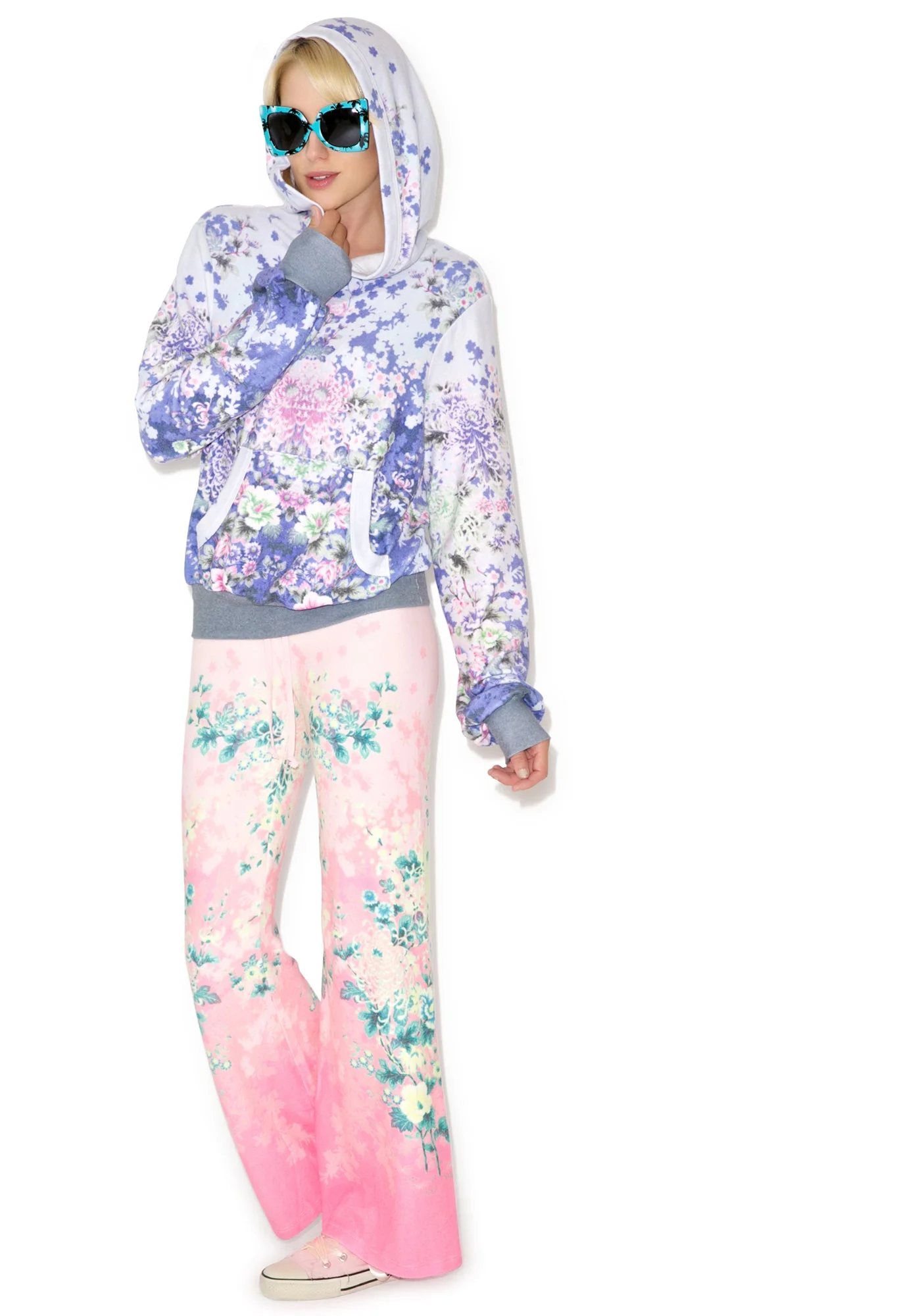 Electric Kimono Malibu Pullover - Dark Red - Image 7