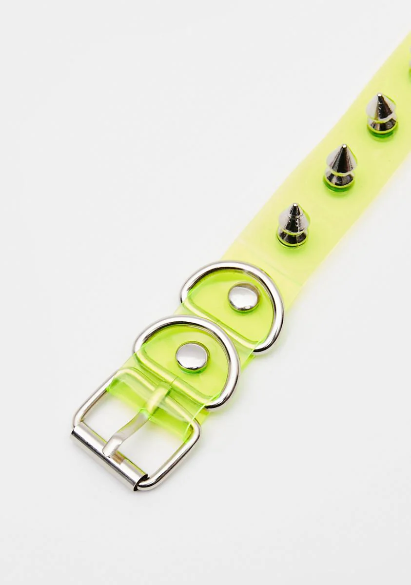 Electric Pretend To Care Spike Choker - Image 3