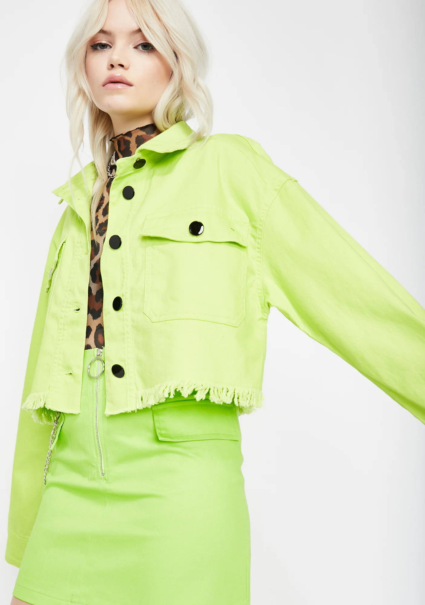 Electric Privileged Princess Crop Jacket - Image 2