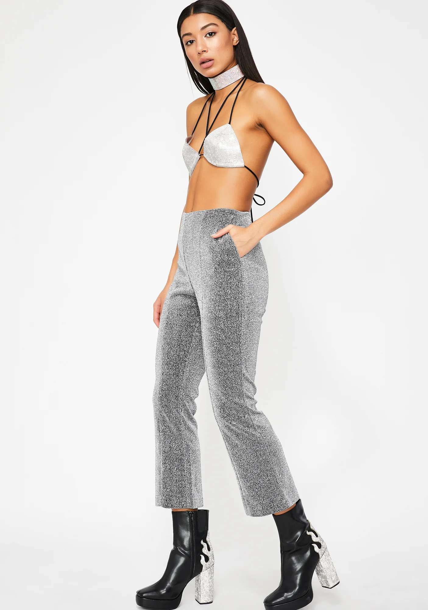 Electric Spark Flare Trousers - Image 3