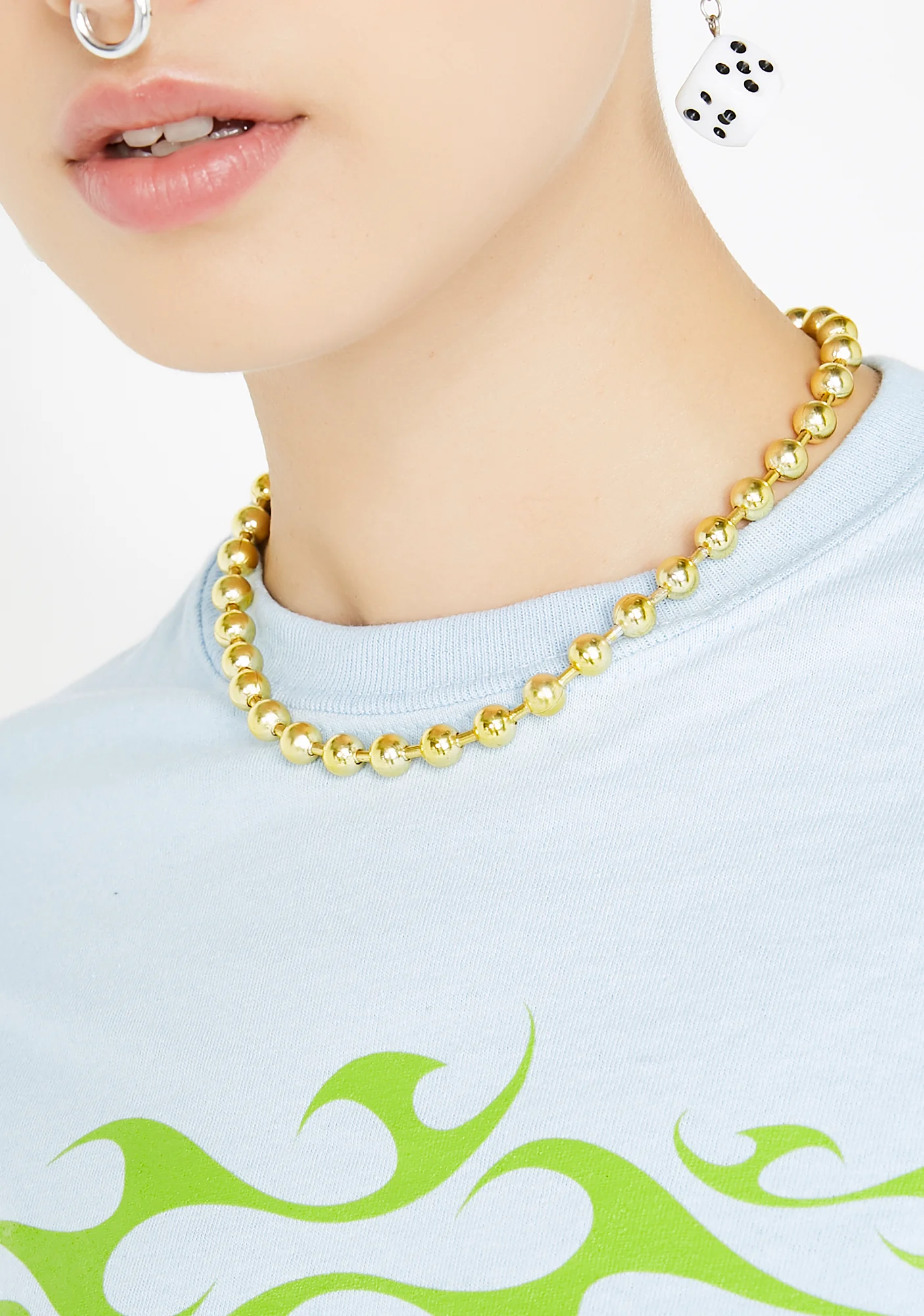 Electro Disco Demolition Metallic Necklace - Image 3