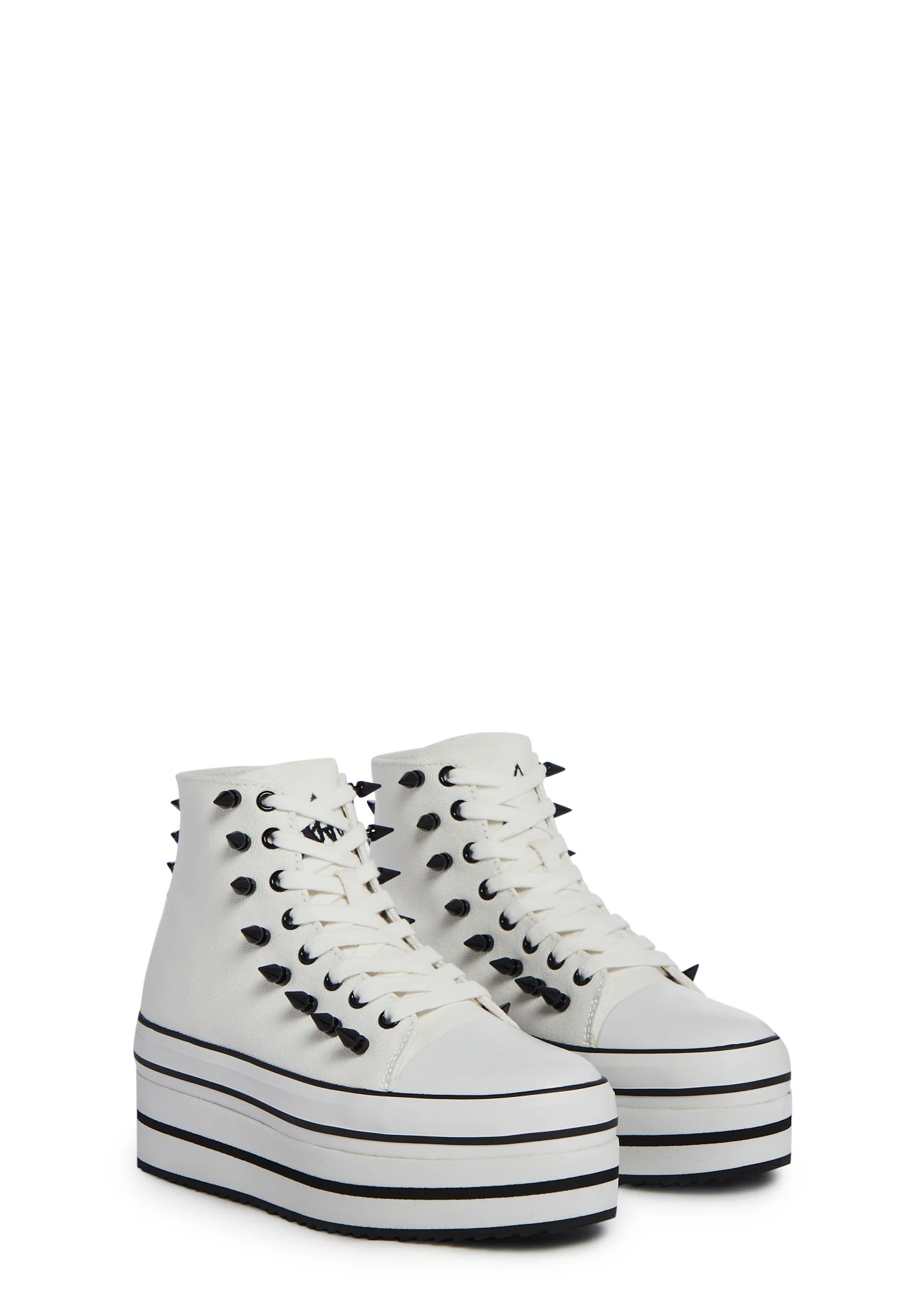 Elevation Spike Platform Sneakers - White - Image 4