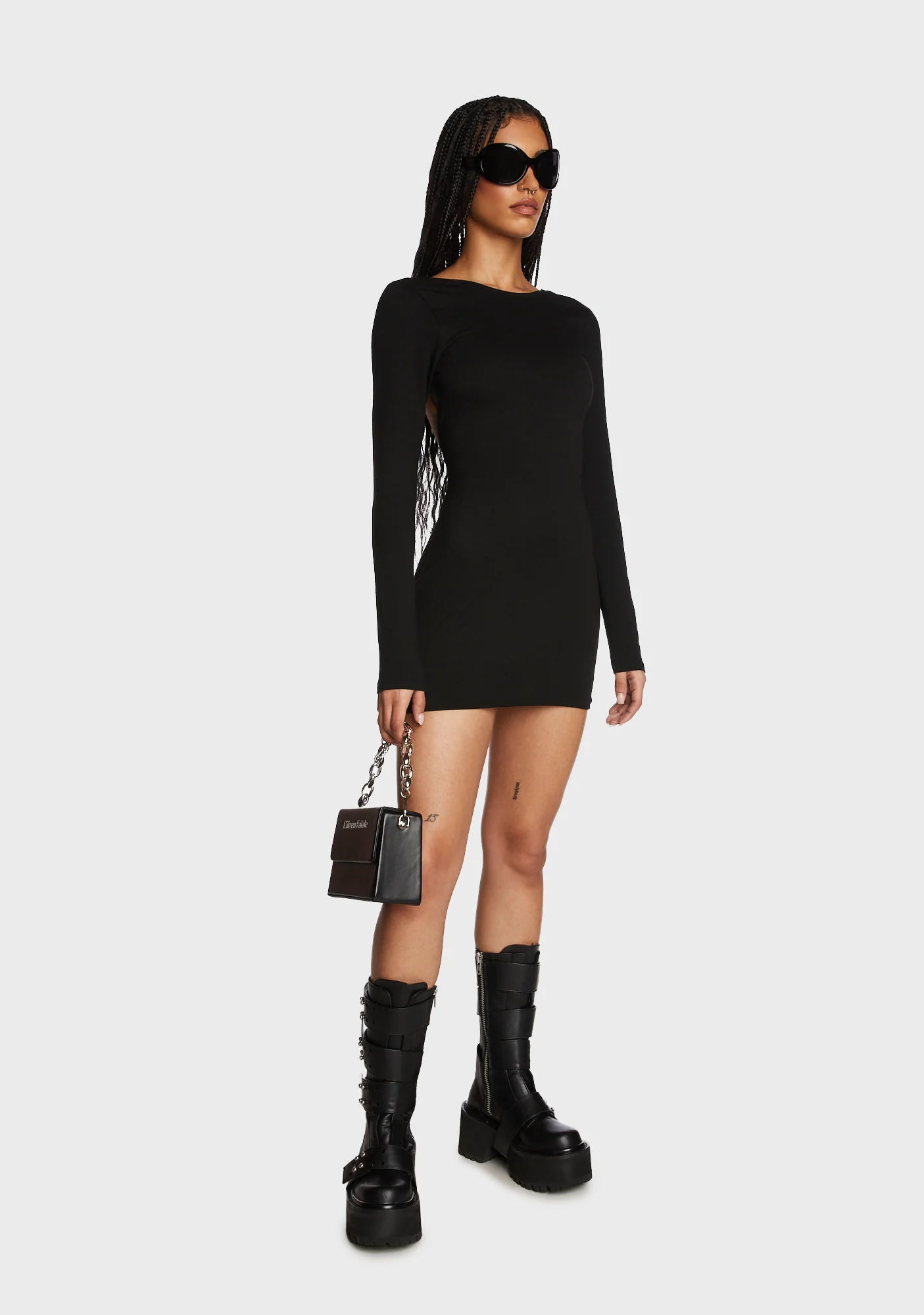 Ellie Open Back Mini Dress - Image 3