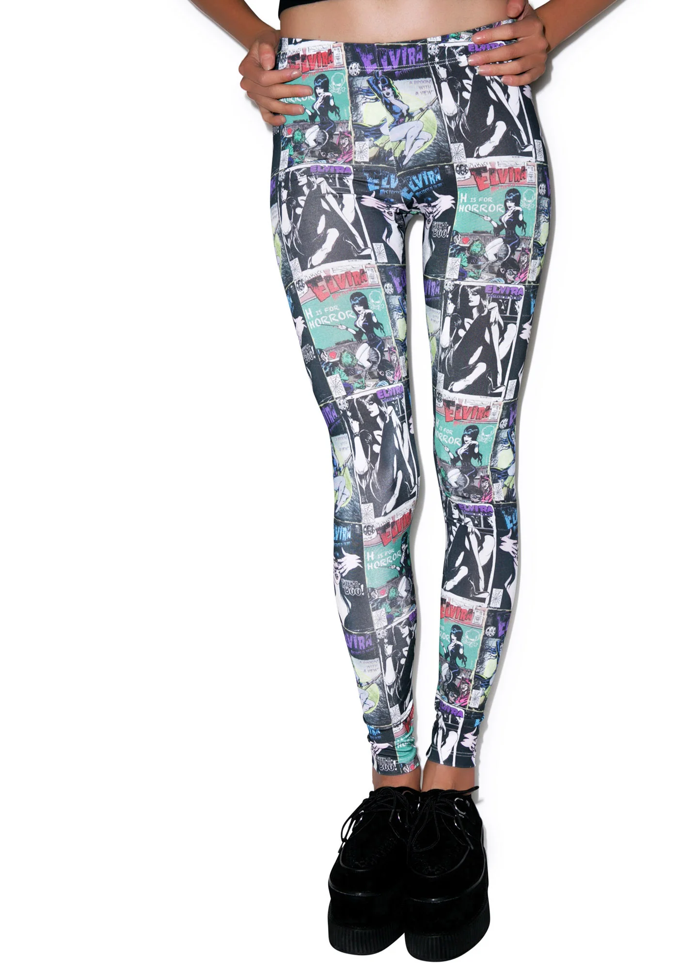 Elvira Comic Cover Leggings - Image 5