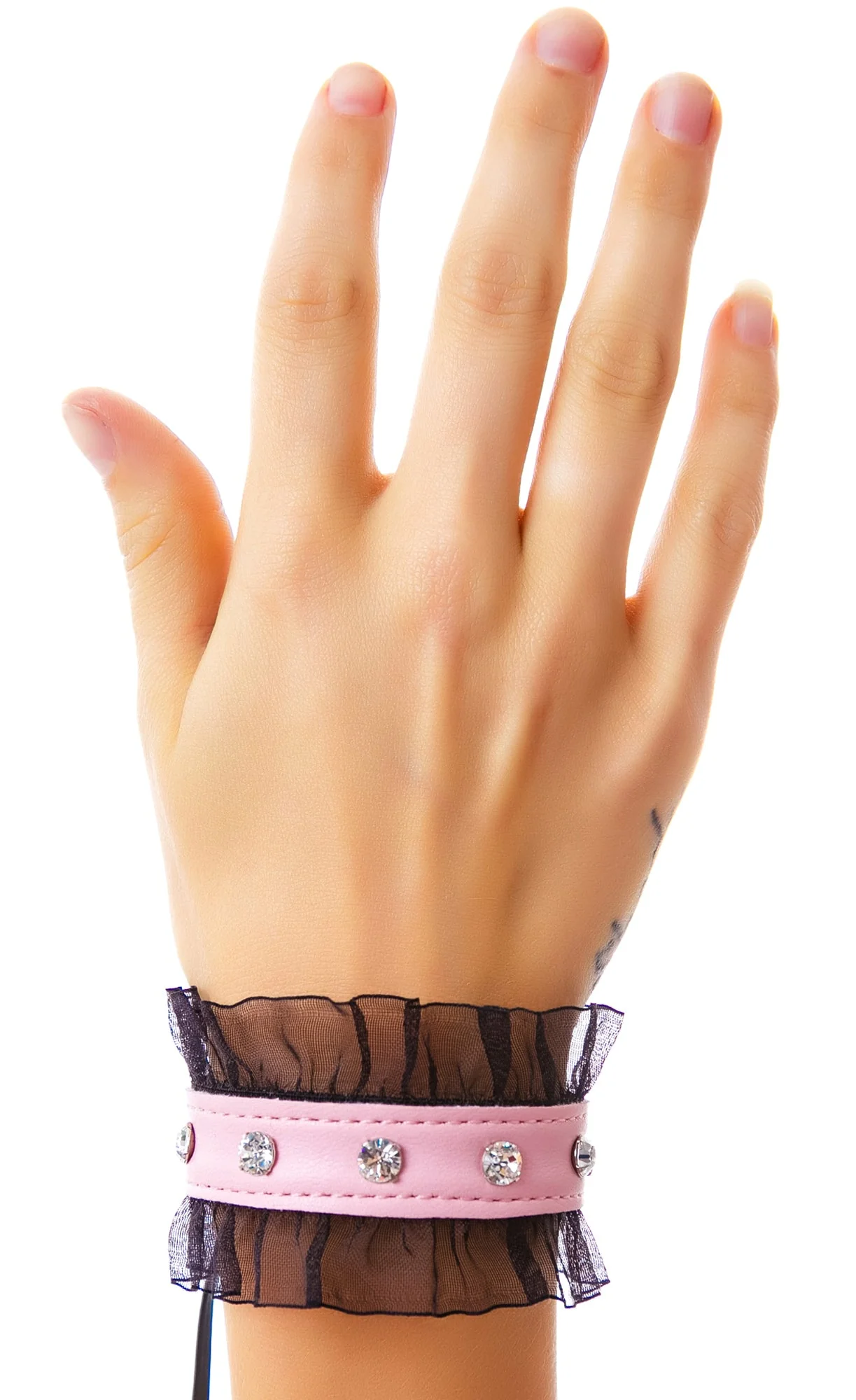 Elvira Lace Trim Bracelet - Pink - Image 7