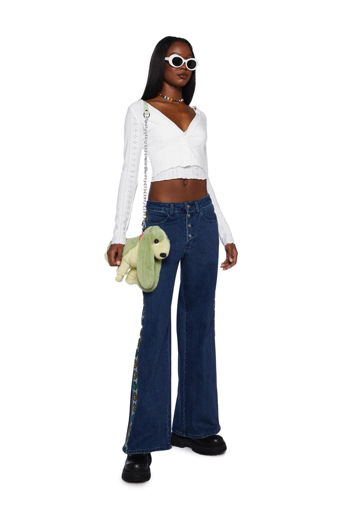 Email My Heart Flare Jeans - Image 3