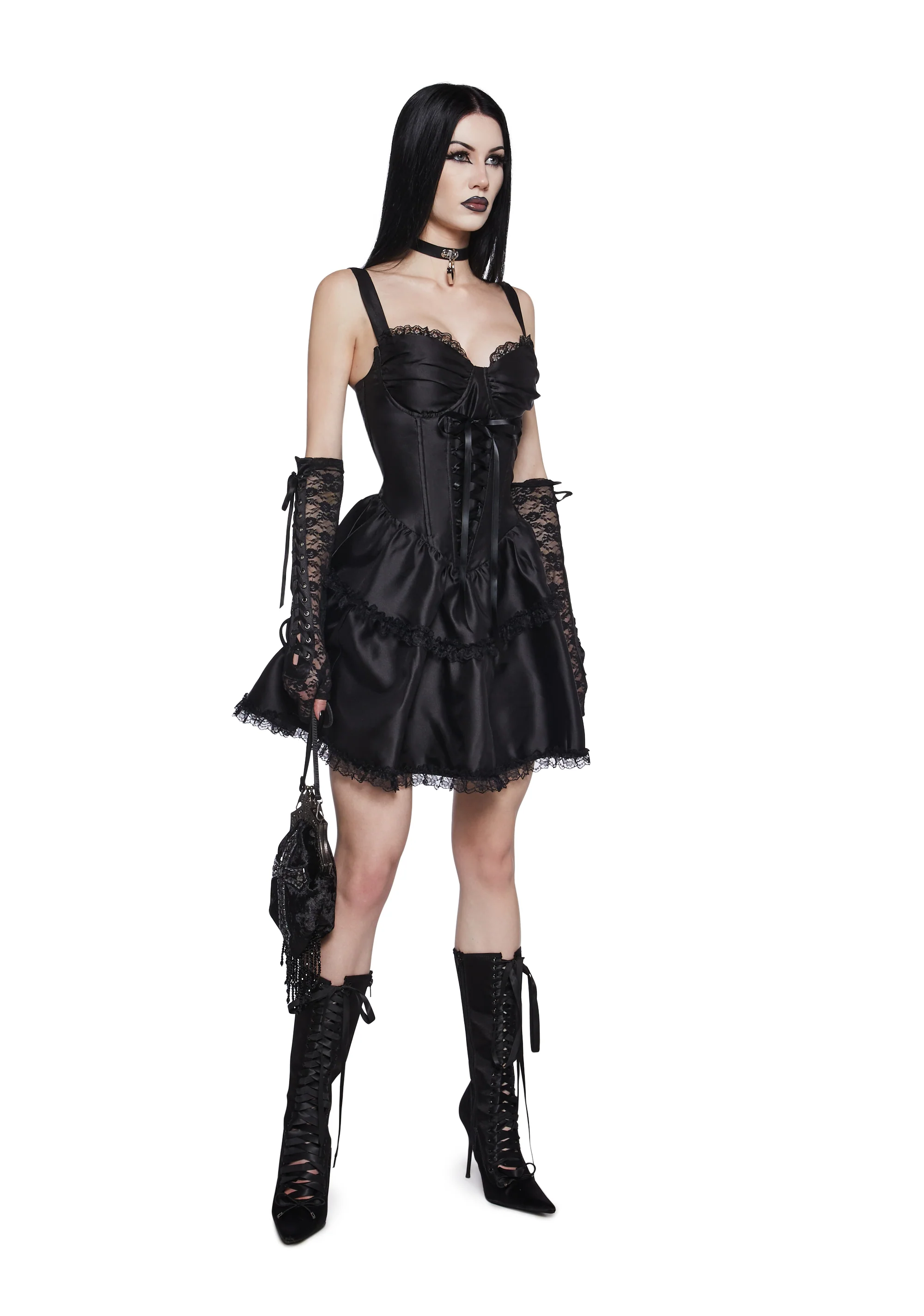 Embraced By The Night Mini Dress - Image 2