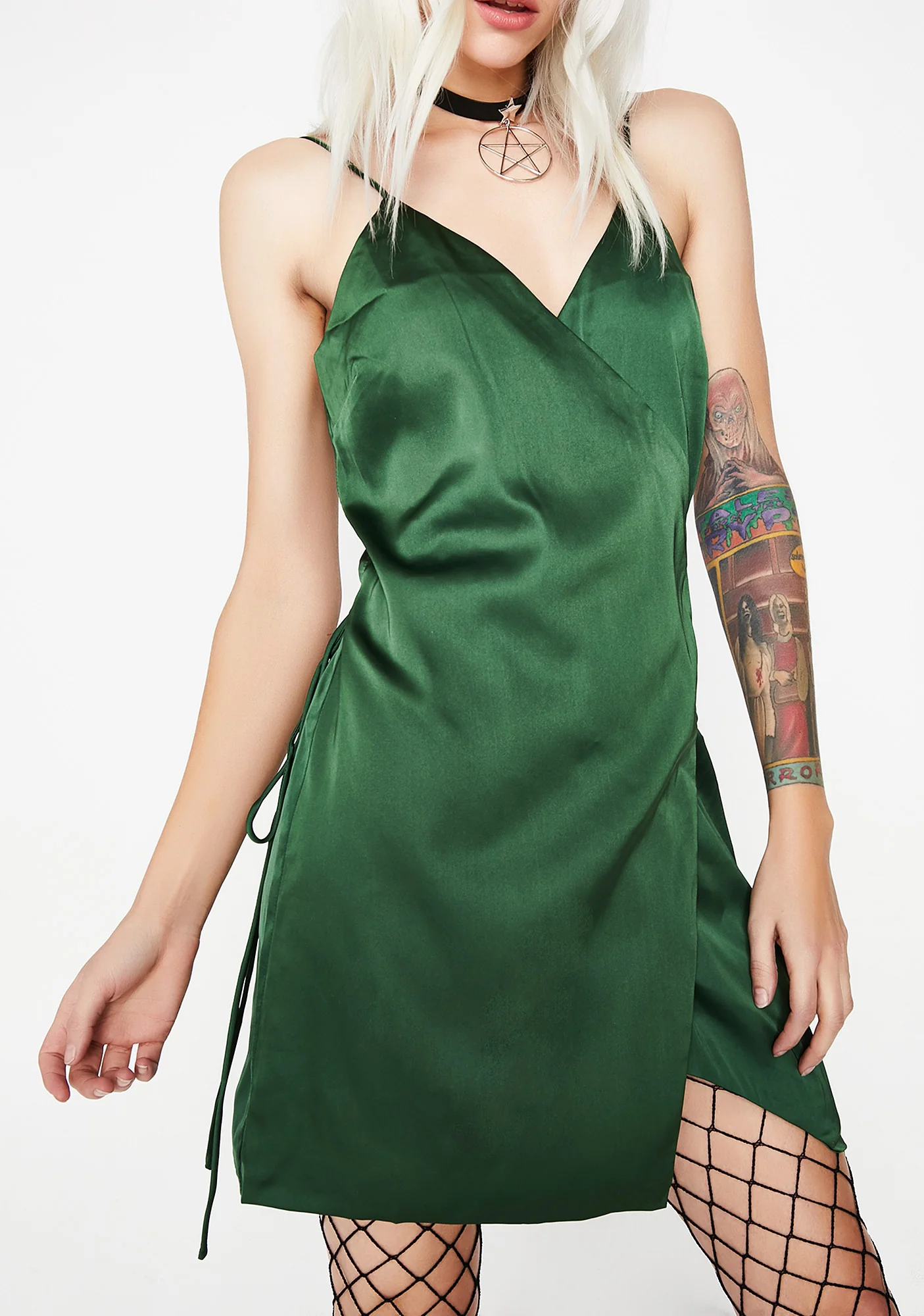 Emerald City Wrap Dress - Image 2