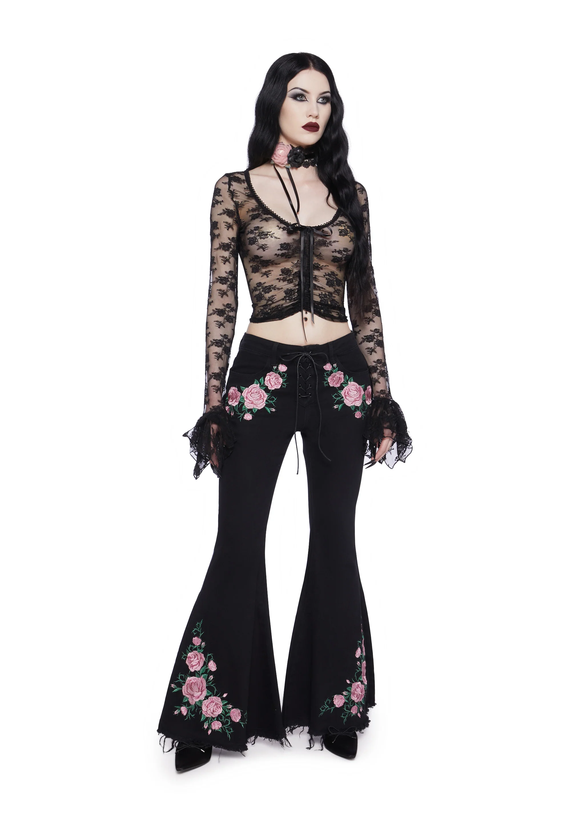 Enchanted Rose Flare Pant - Image 2