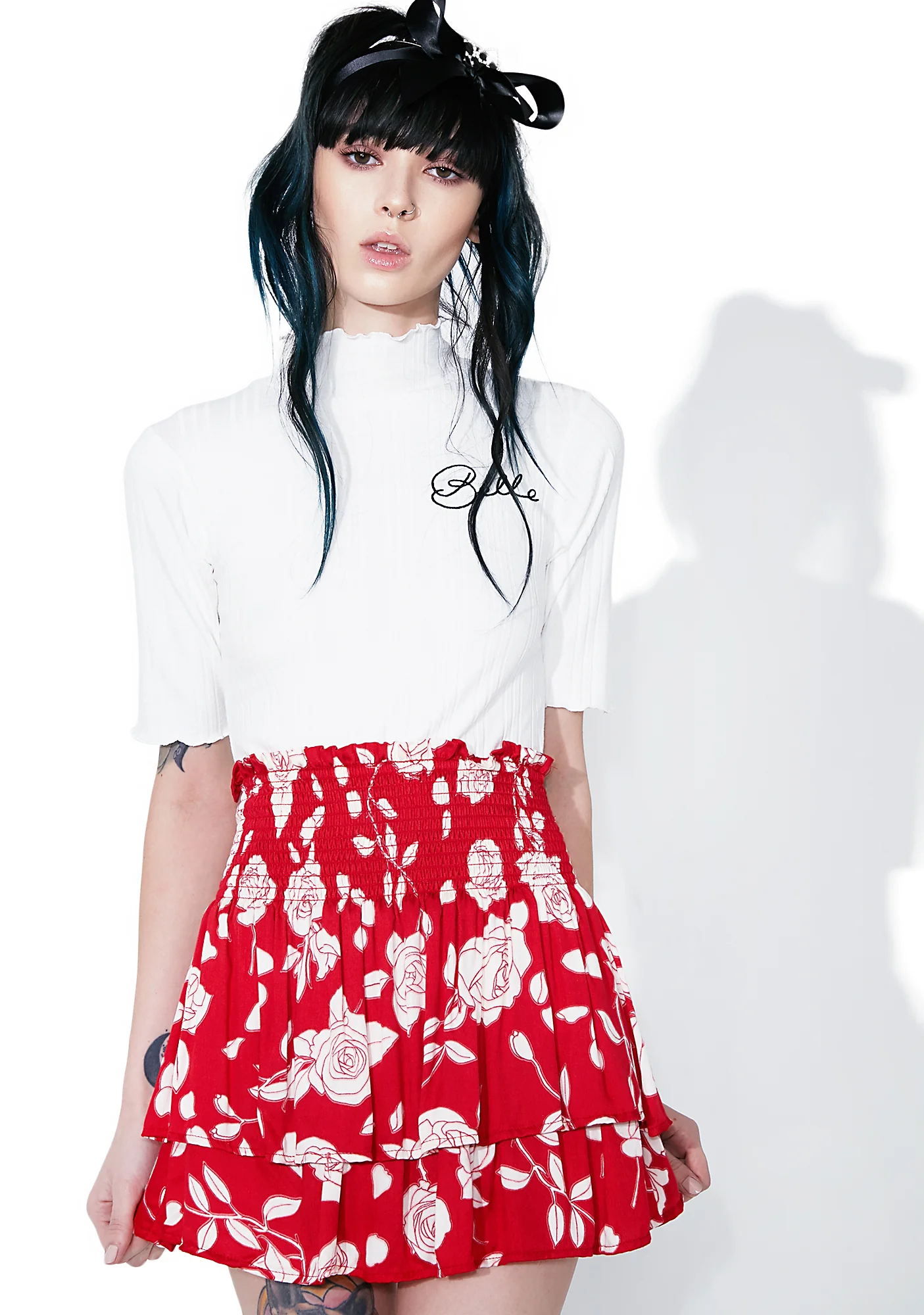 Enchanted Rose Mini Skirt - Image 3