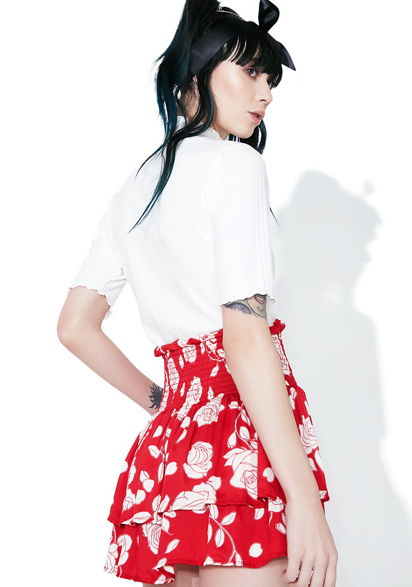 Enchanted Rose Mini Skirt - Image 4