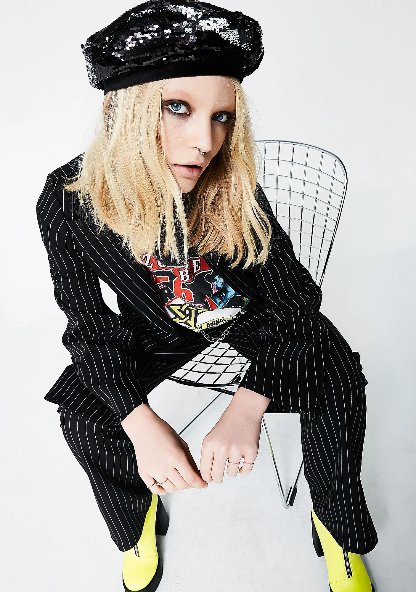 Endless Noir Sequin Beret - Image 2