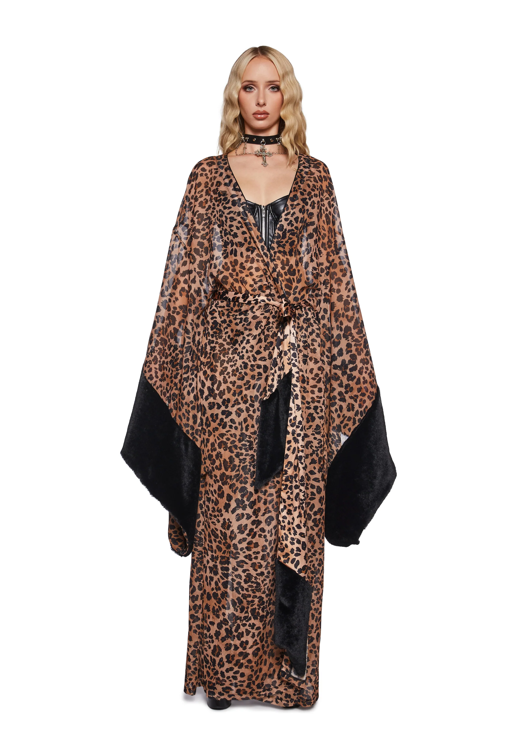 Enticing Opulence Leopard Robe - Image 6