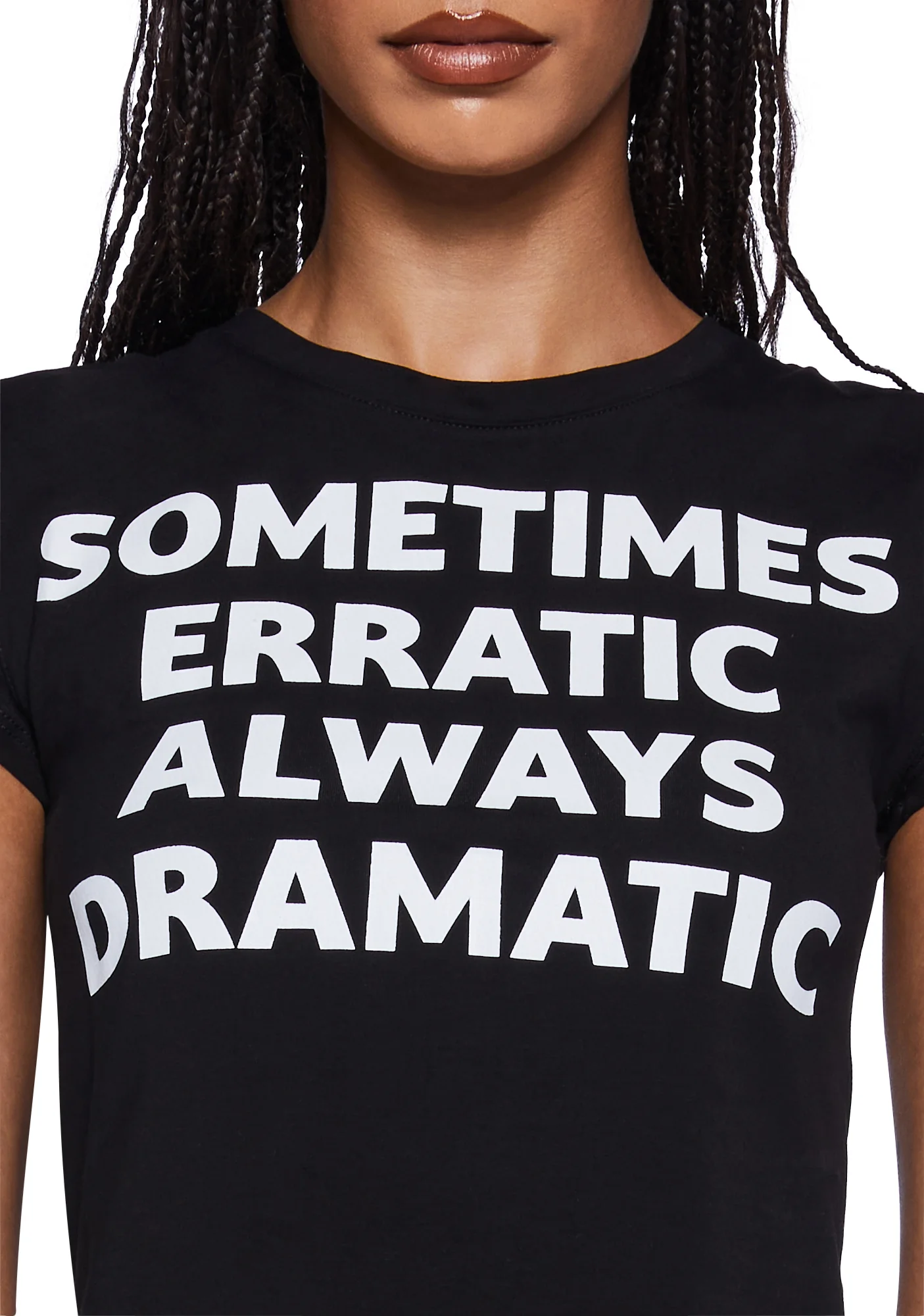 Erratic And Dramatic Baby Tee - Image 2